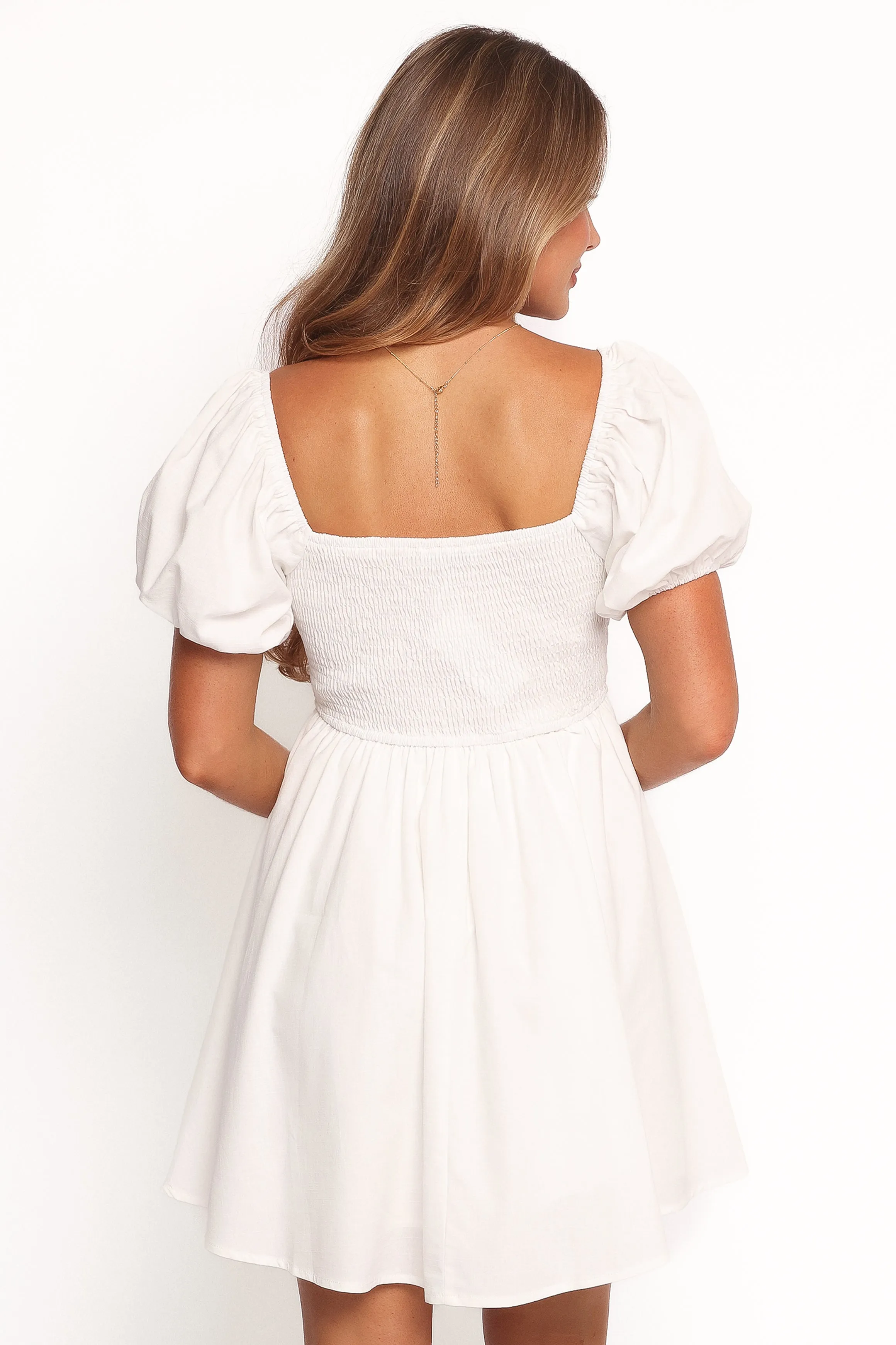 Eliska Mini Dress - White sold by Petal & Pup product image thumbnail 4