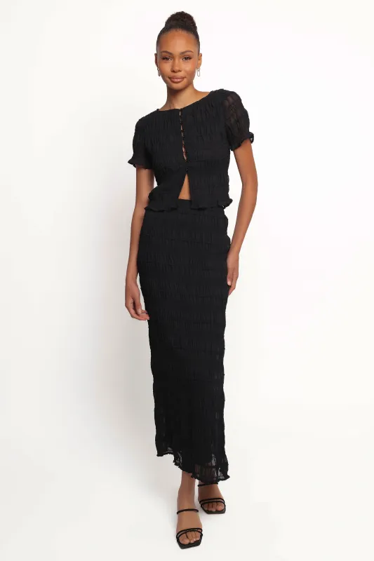 Valana Skirt - Black made by Petal & Pup