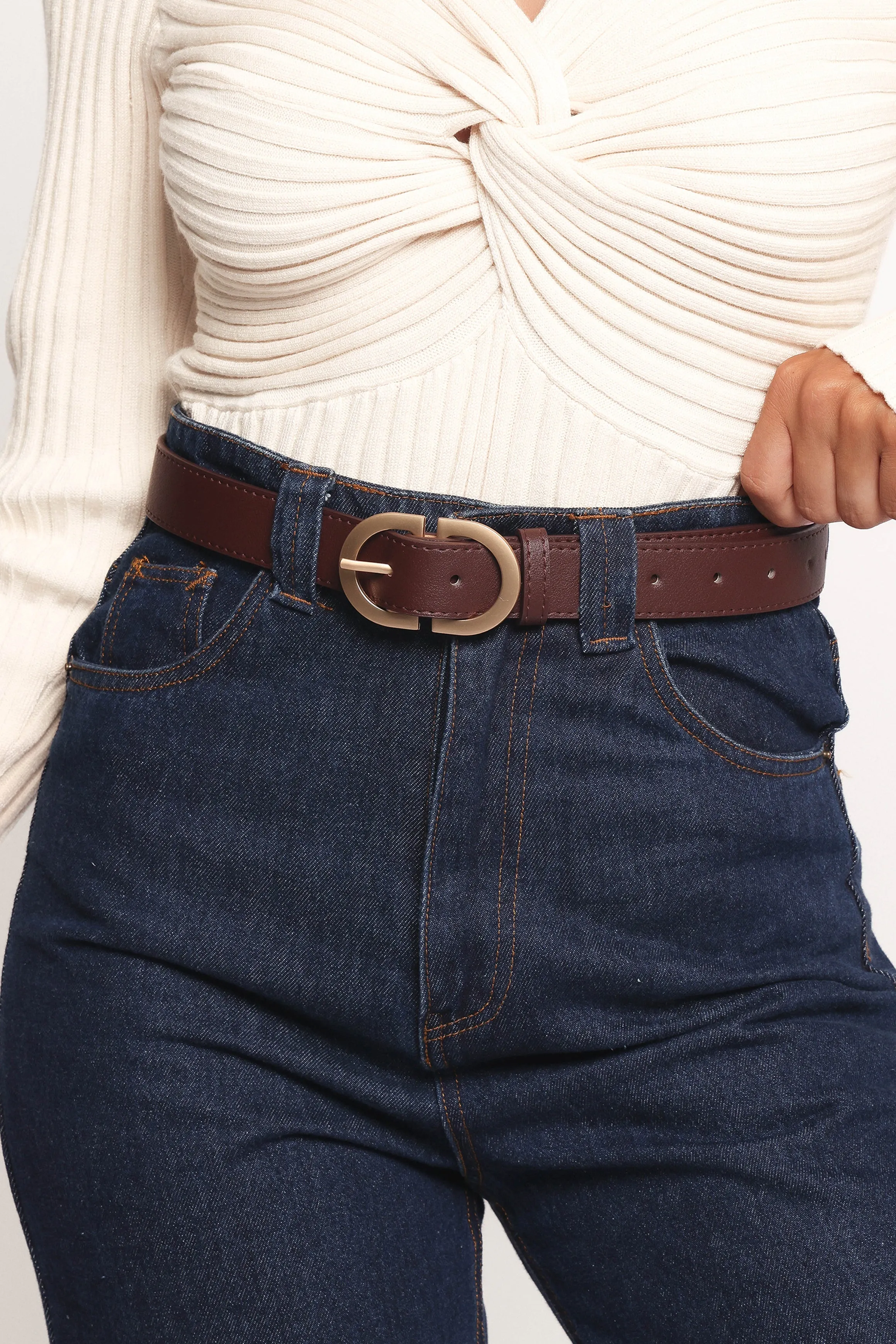 Abbott Belt - Dark Brown sold by Petal & Pup