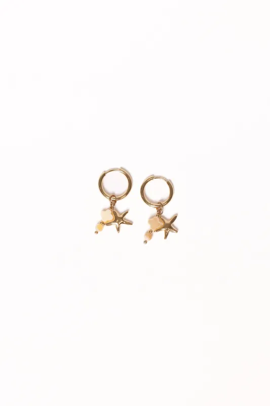 Catania Charm Earrings - Gold sold by Petal & Pup