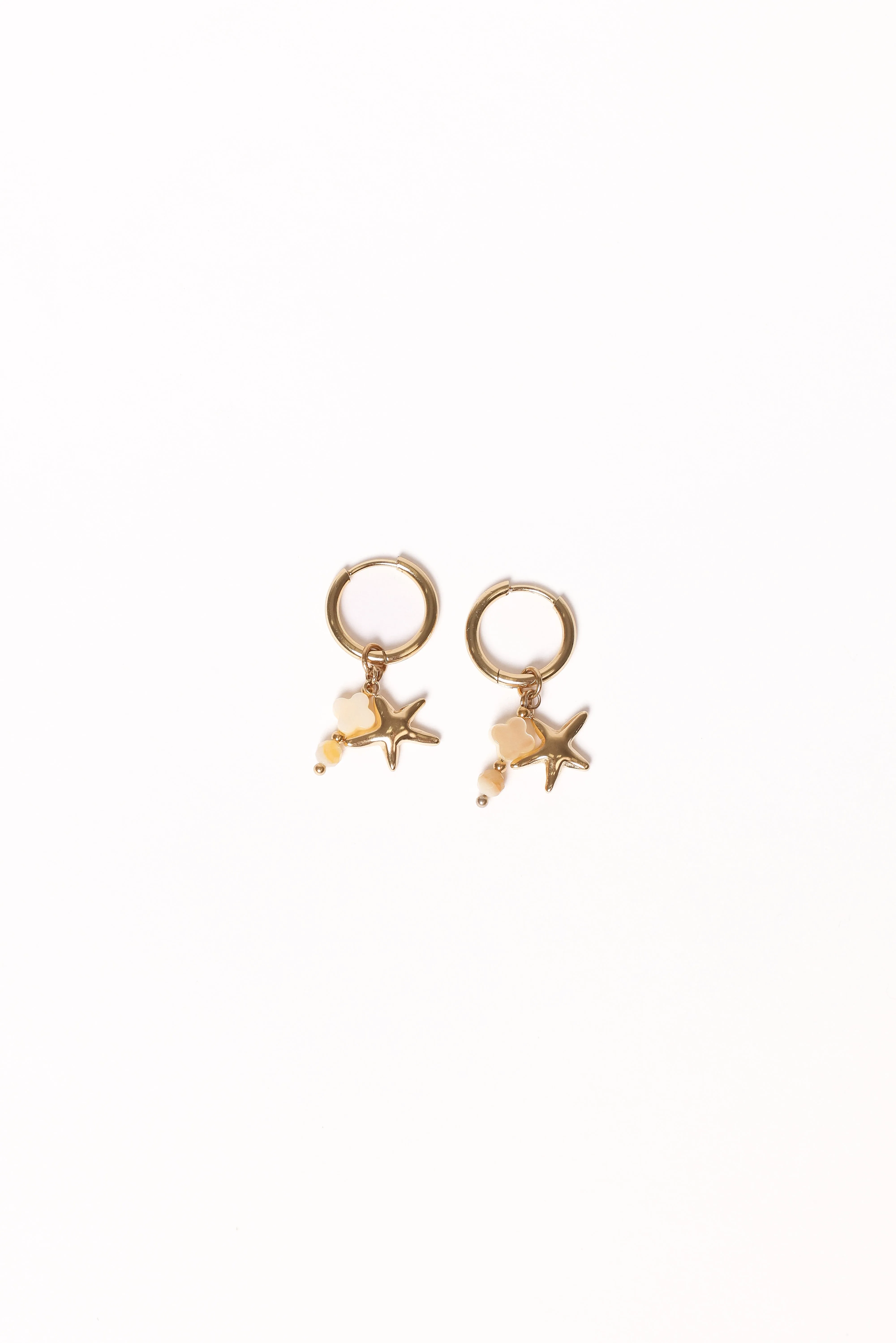 Catania Charm Earrings - Gold sold by Petal & Pup