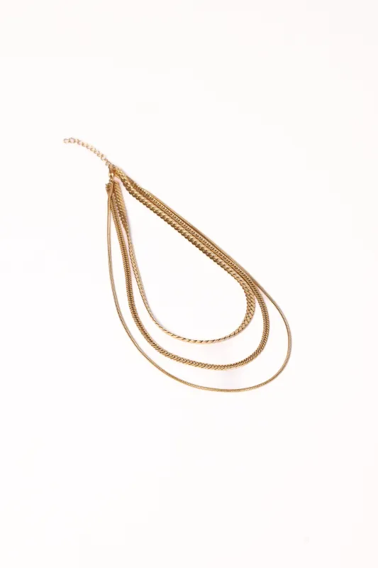 Logan Necklace - Gold sold by Petal & Pup