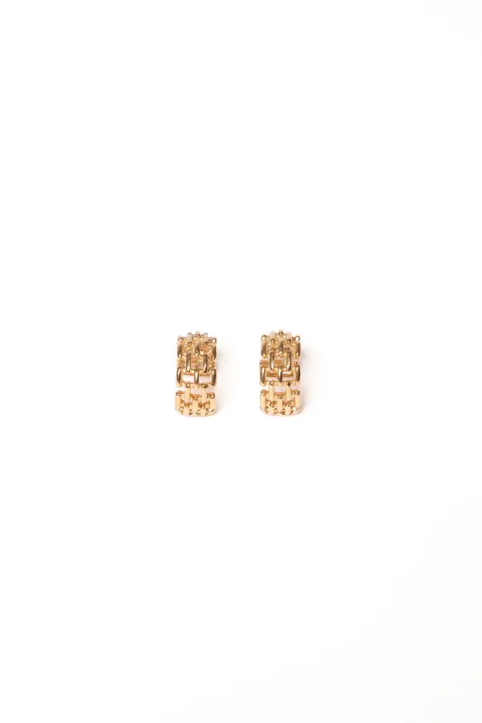 Fleur Earrings - Gold sold by Petal & Pup