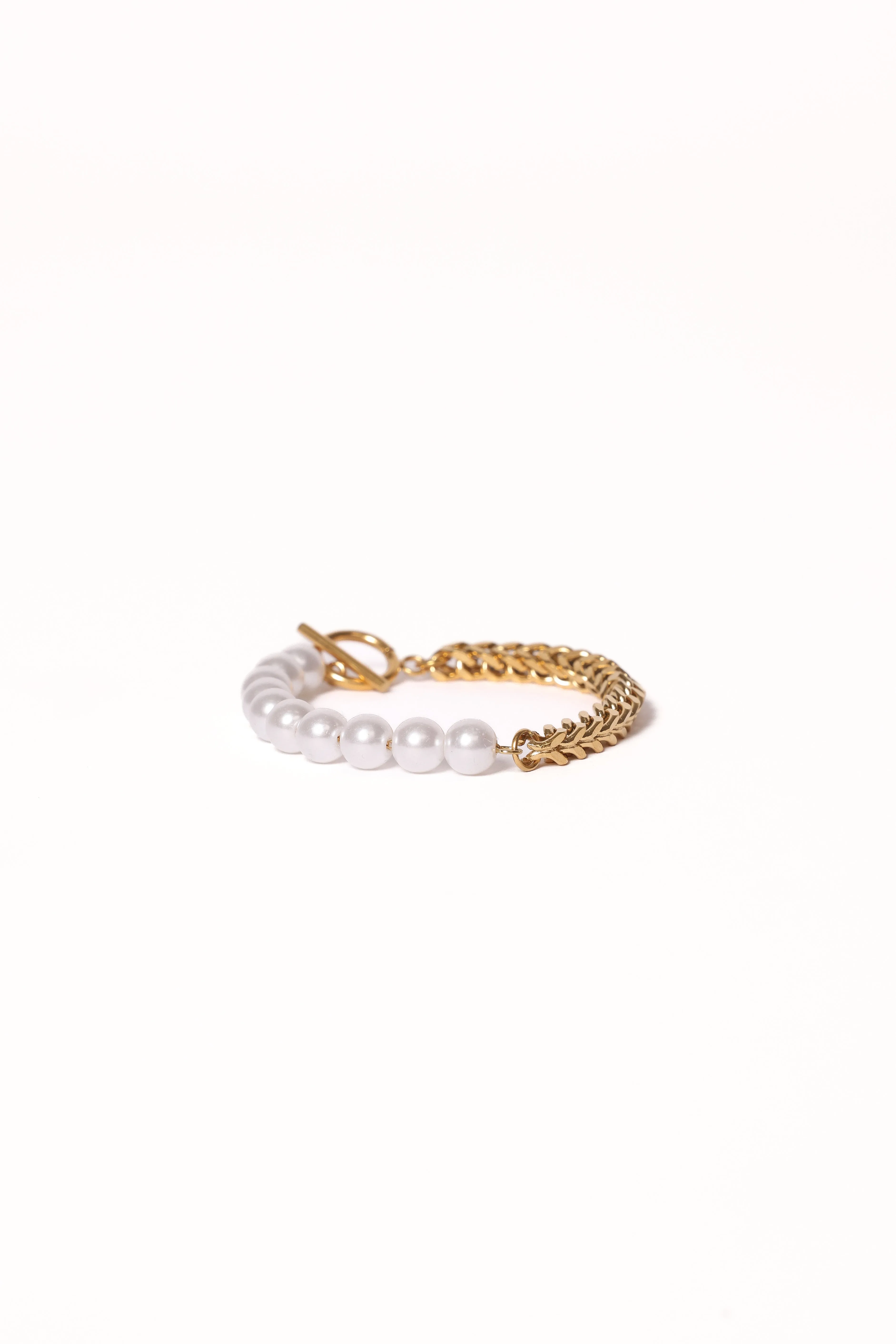 Cascais Bracelet - Gold/Pearl sold by Petal & Pup