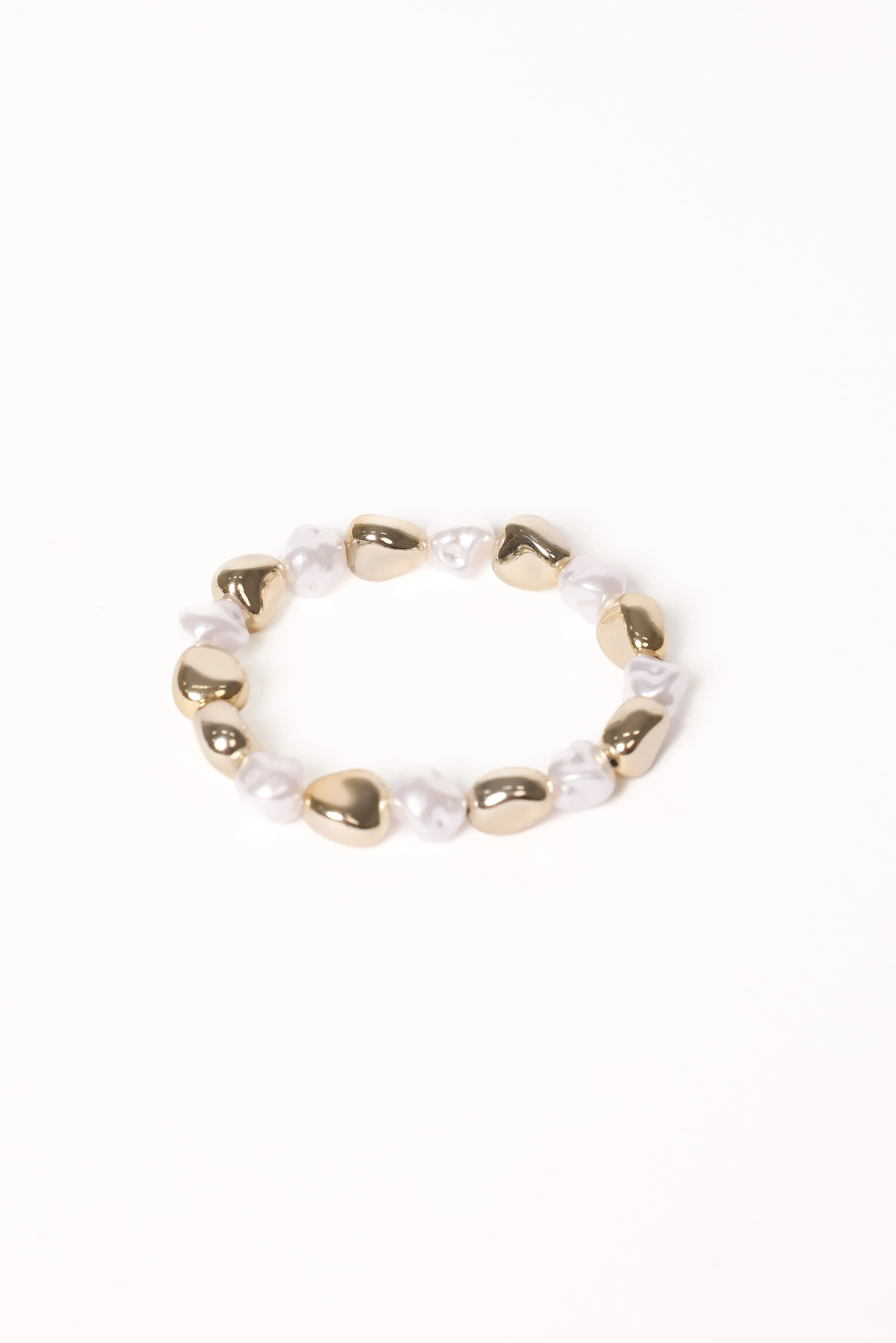 Phoenix Bracelet - Gold/Pearl sold by Petal & Pup