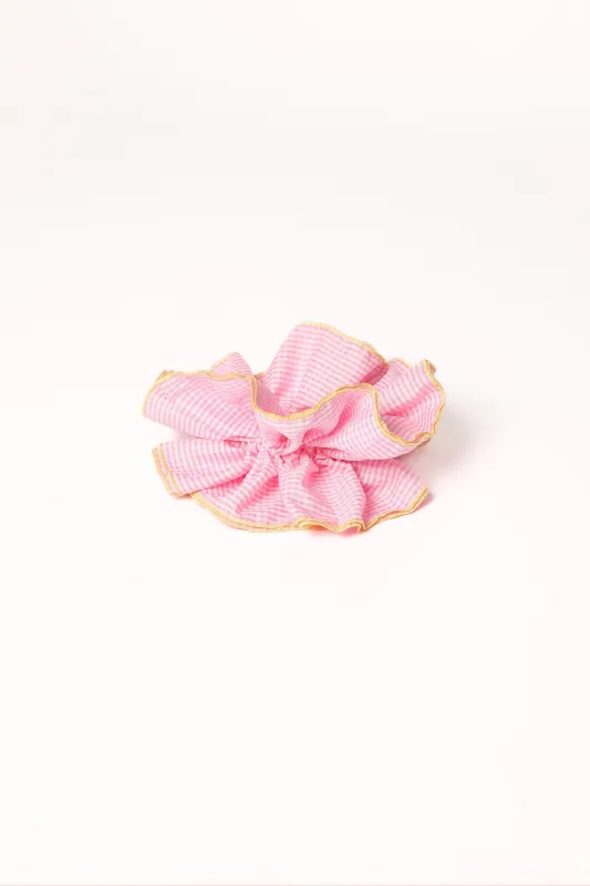 Tegan Scrunchie - Pink/Orange made by Petal & Pup