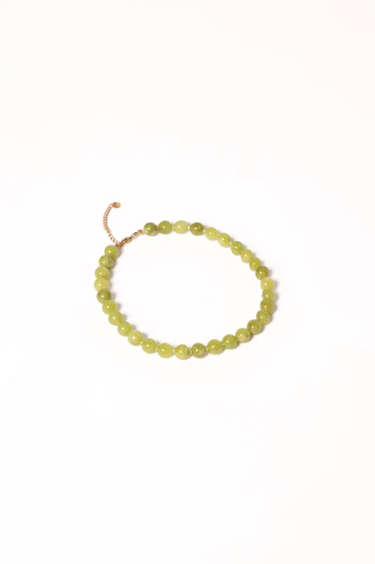 Tamsin Necklace - Green sold by Petal & Pup