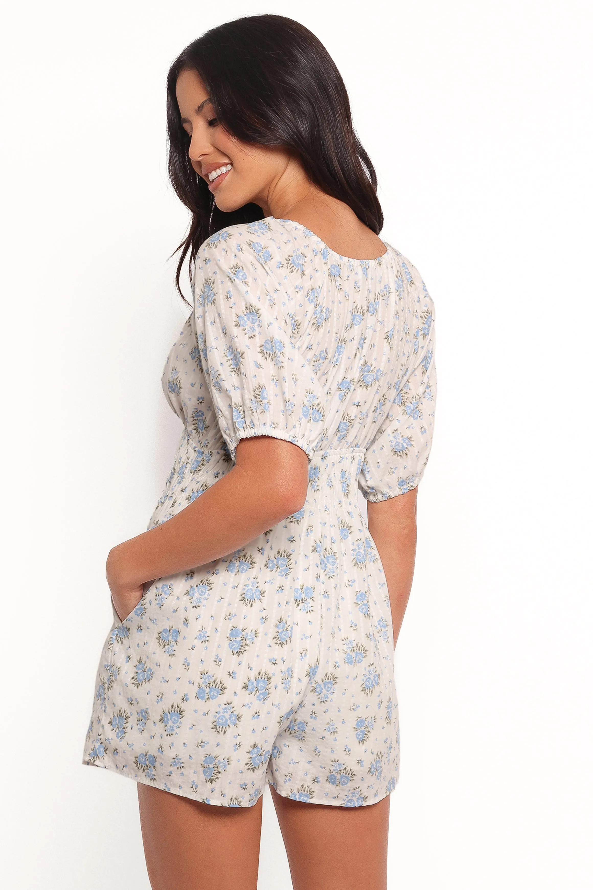 Ashio Romper - Blue Floral sold by Petal & Pup product image thumbnail 4