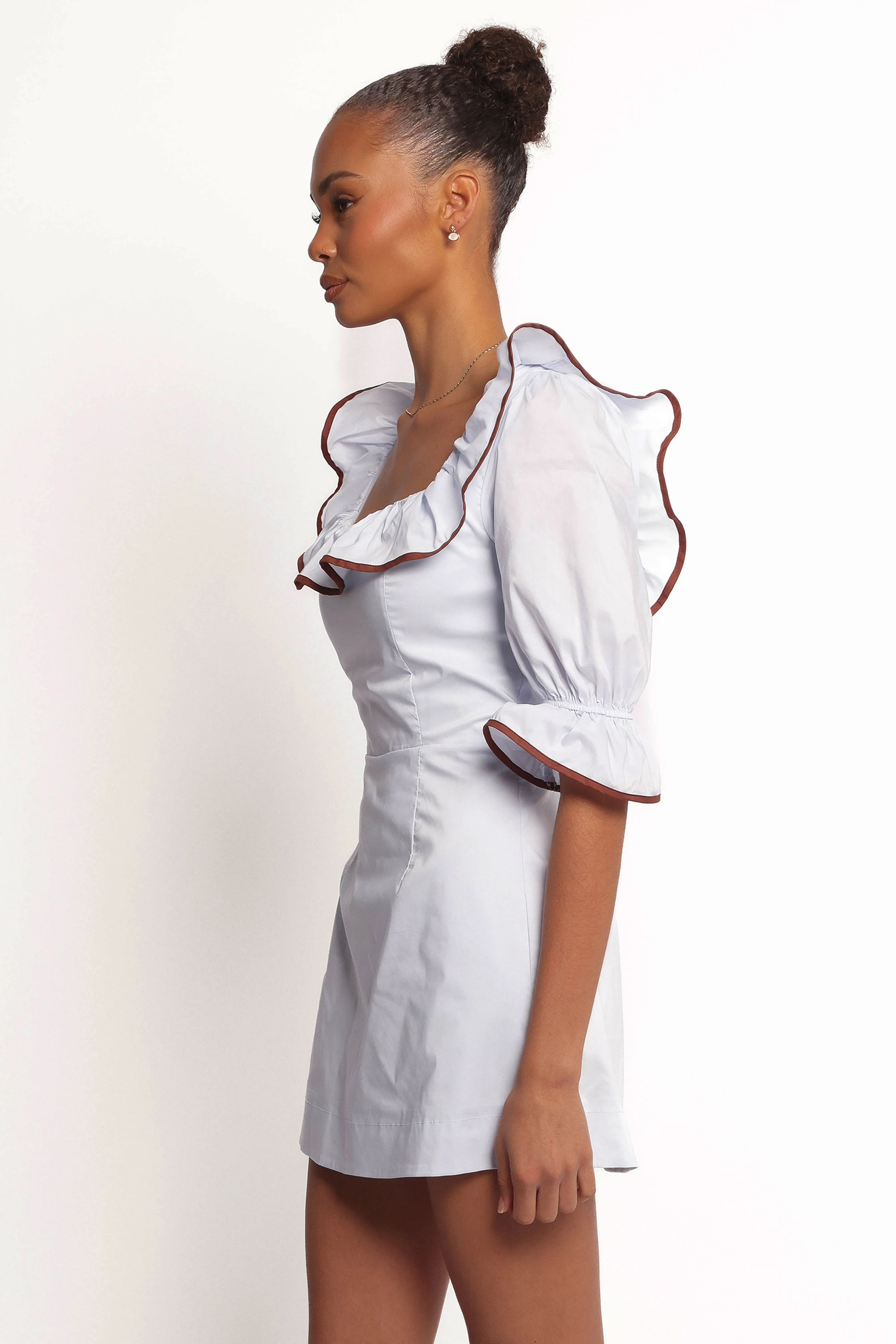 Marilla Mini Dress - Pale Blue sold by Petal & Pup product image thumbnail 3