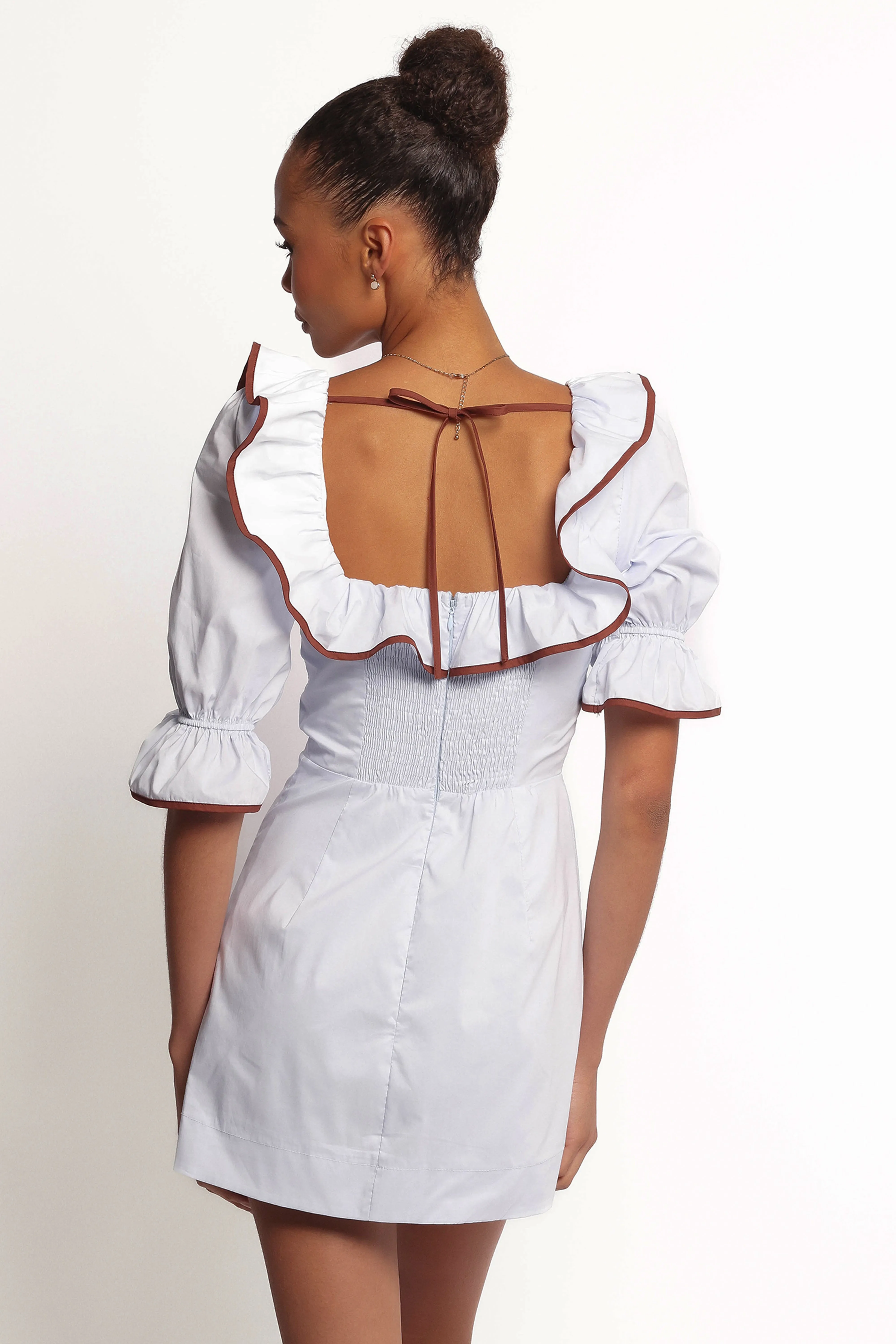 Marilla Mini Dress - Pale Blue sold by Petal & Pup product image thumbnail 4