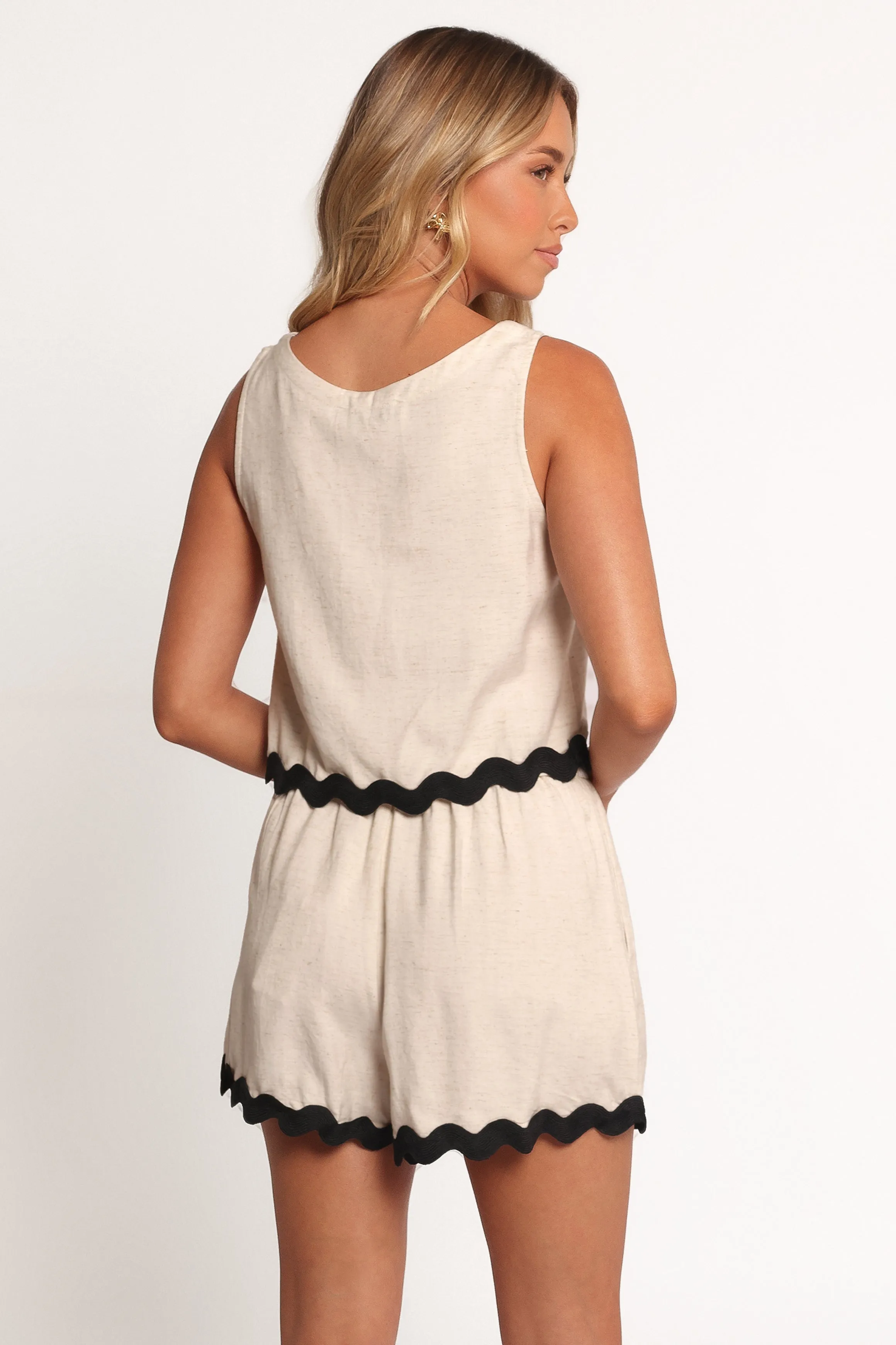 Katy Short Set - Cream Black sold by Petal & Pup product image thumbnail 3