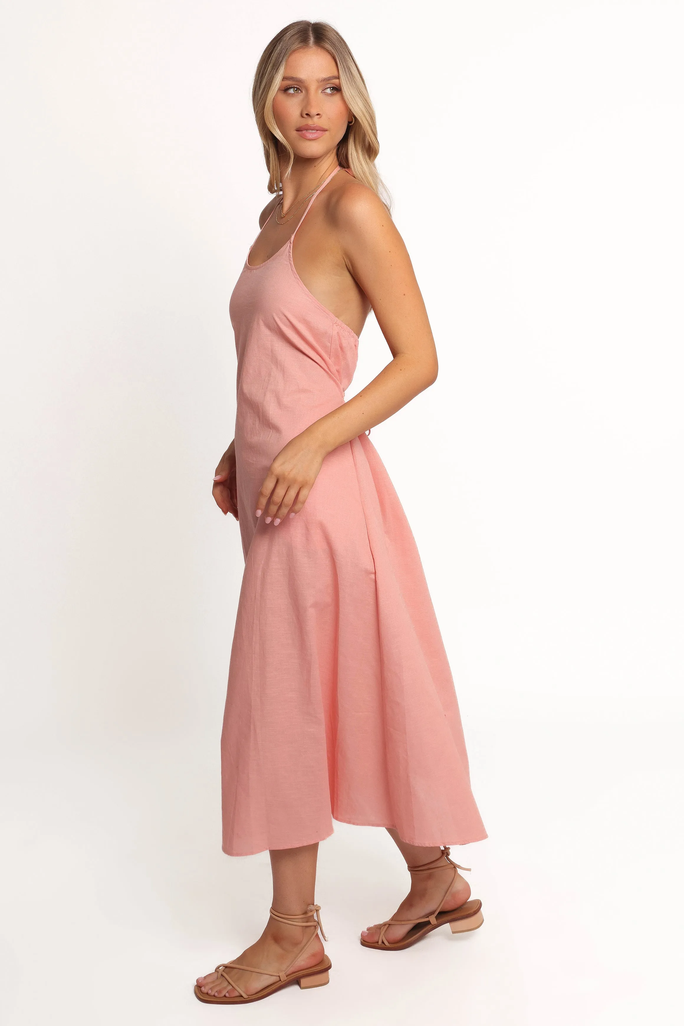 Nadine Halterneck Midi Dress - Pink sold by Petal & Pup product image thumbnail 2