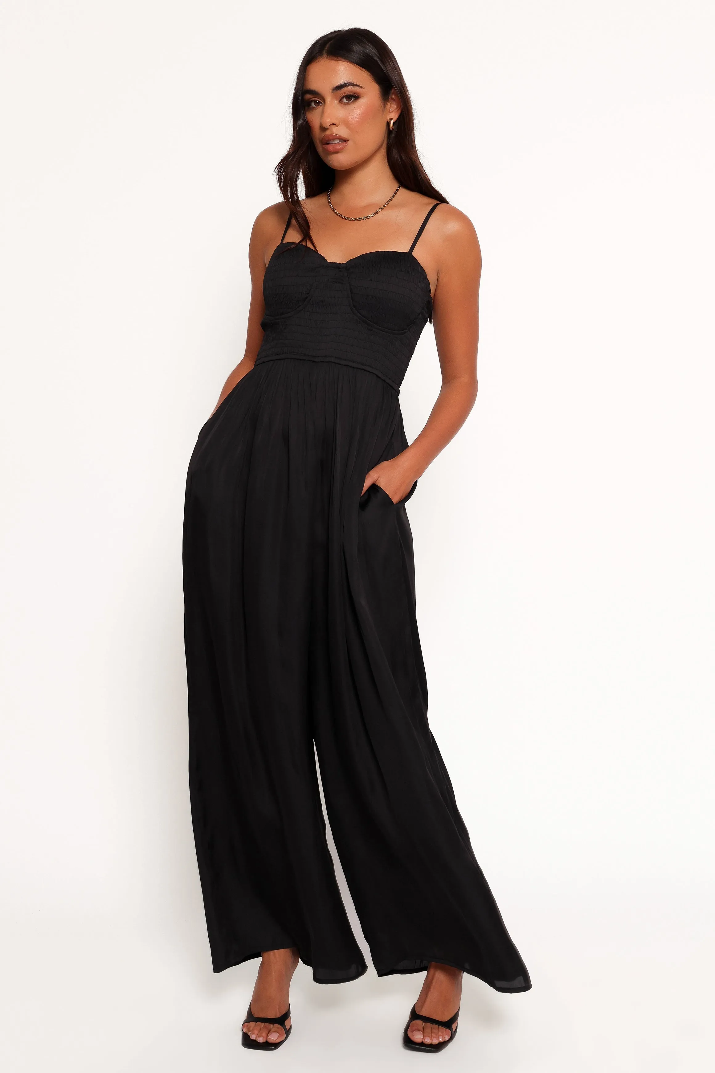 Karlie Jumpsuit - Black sold by Petal & Pup
