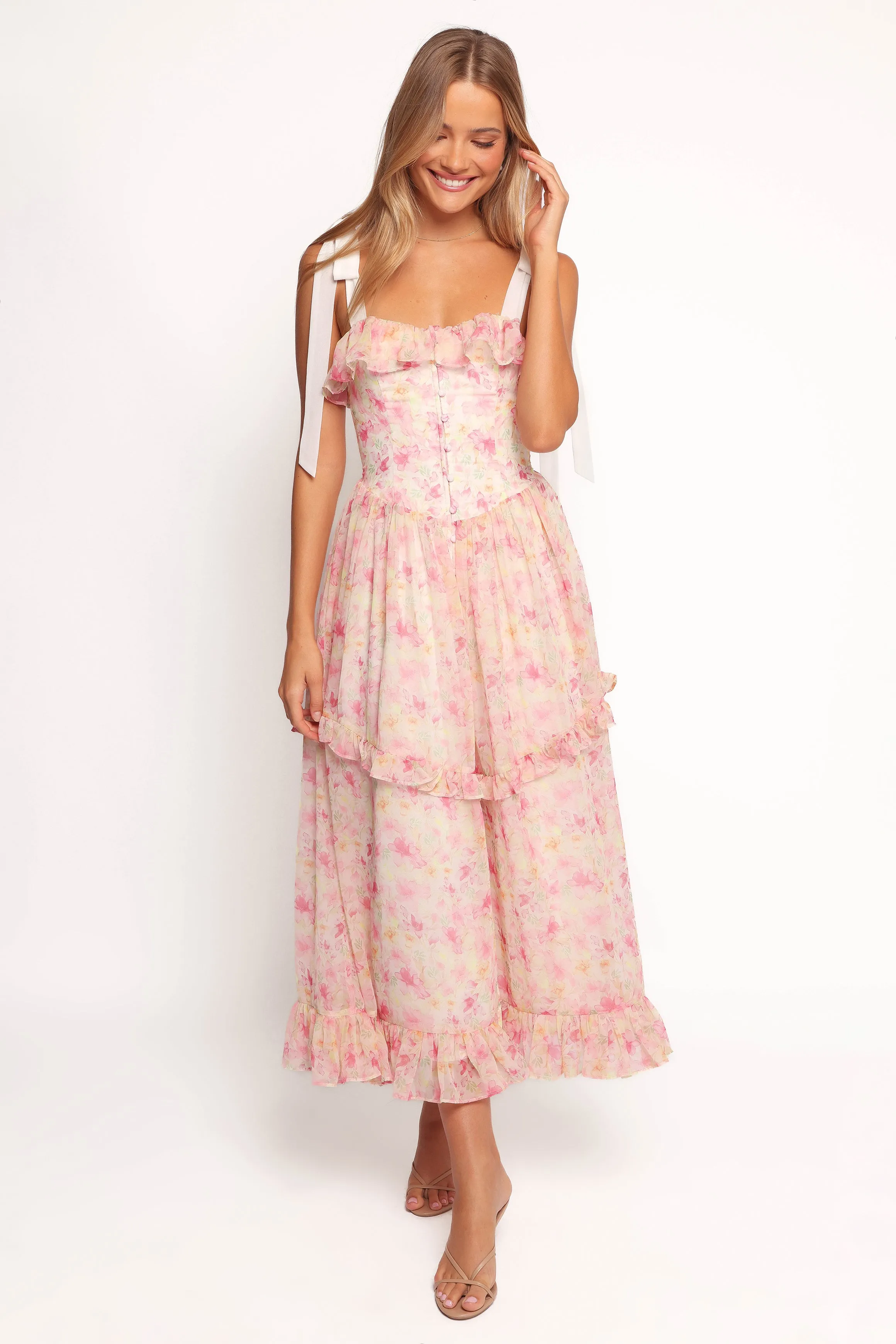 Zenith Midi Dress - Pink sold by Petal & Pup