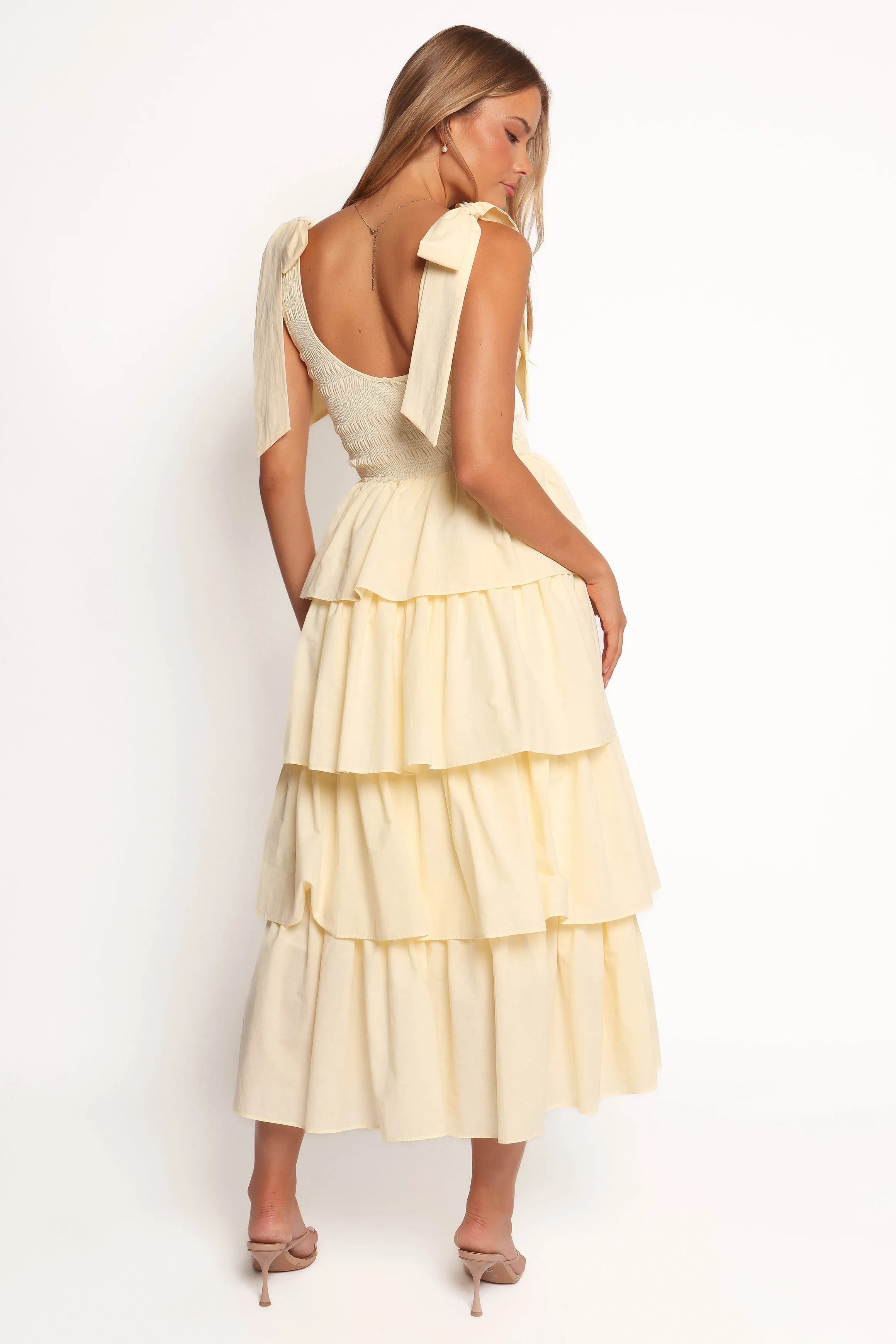 Raphael Tiered Maxi Dress - Yellow sold by Petal & Pup product image thumbnail 2