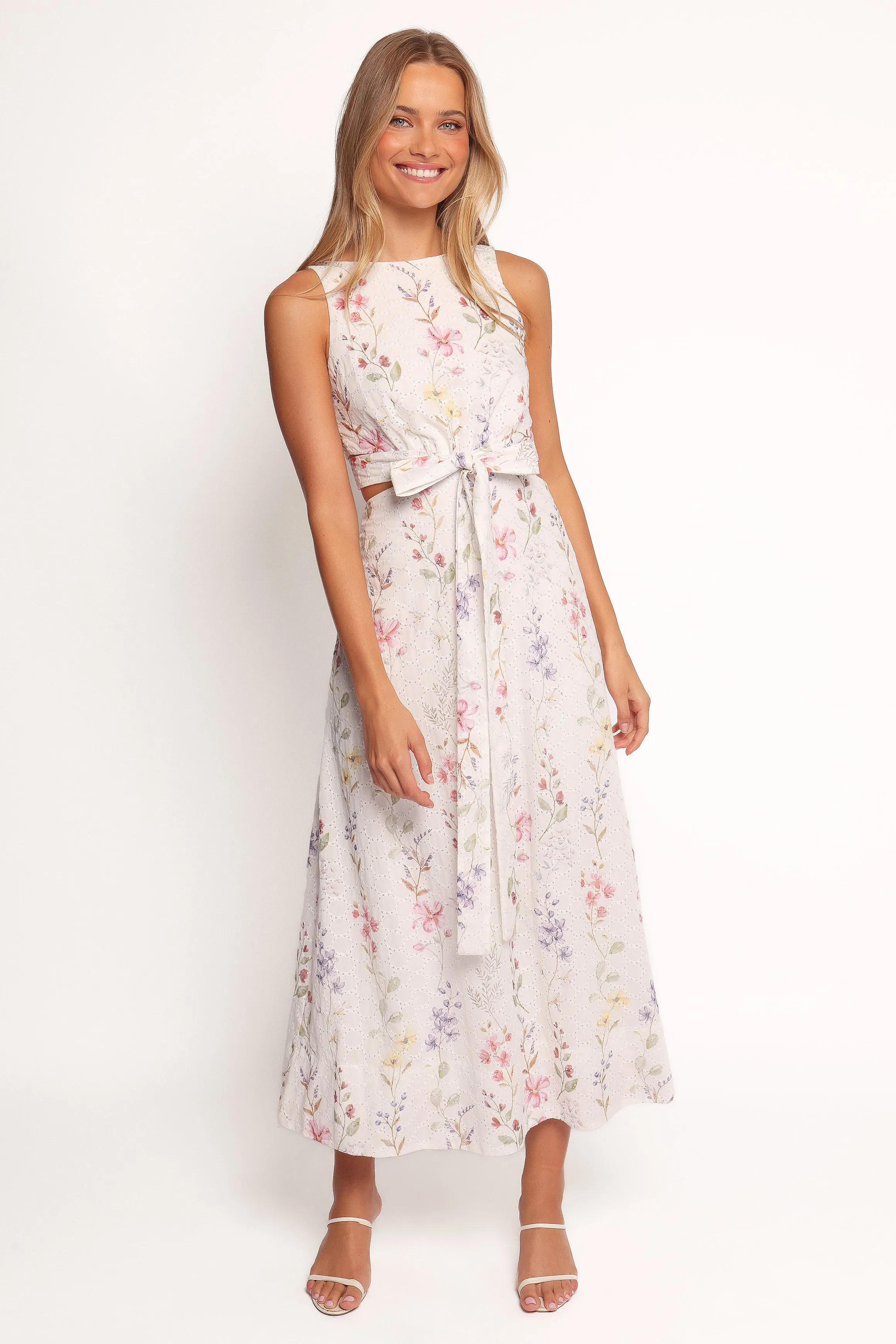 Levin Midi Dress - White Floral sold by Petal & Pup product image thumbnail 2