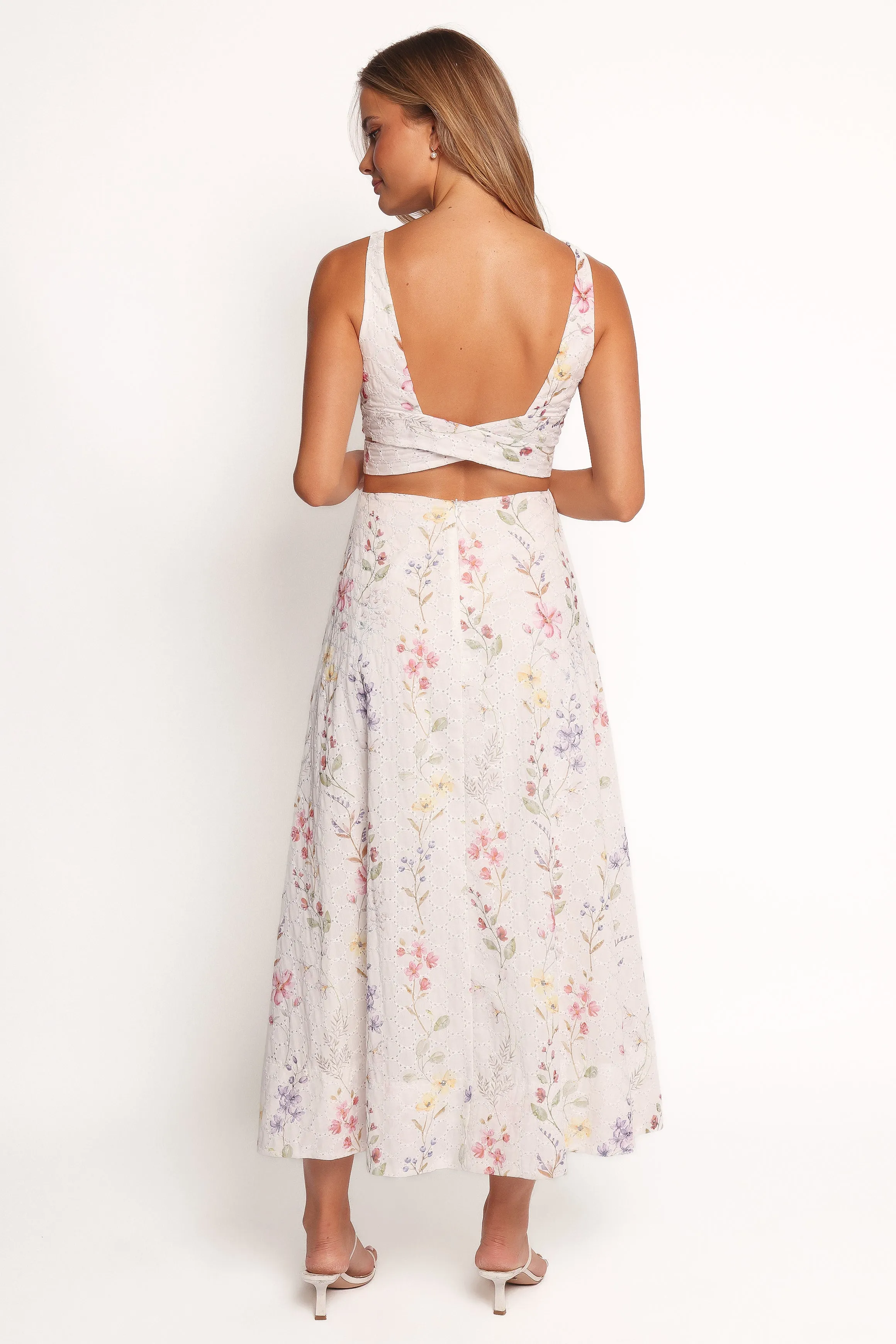 Levin Midi Dress - White Floral sold by Petal & Pup product image thumbnail 4
