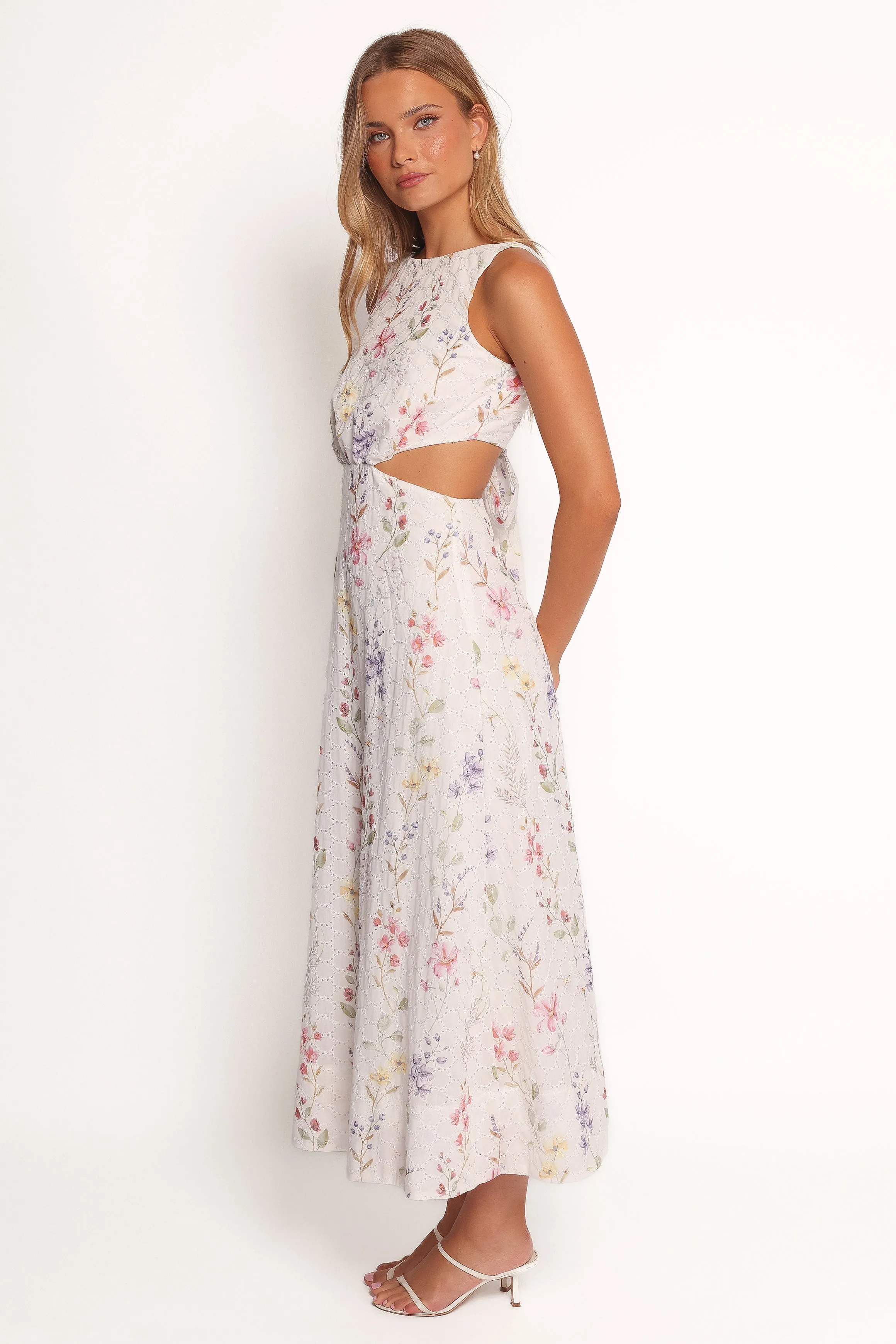Levin Midi Dress - White Floral sold by Petal & Pup product image thumbnail 5