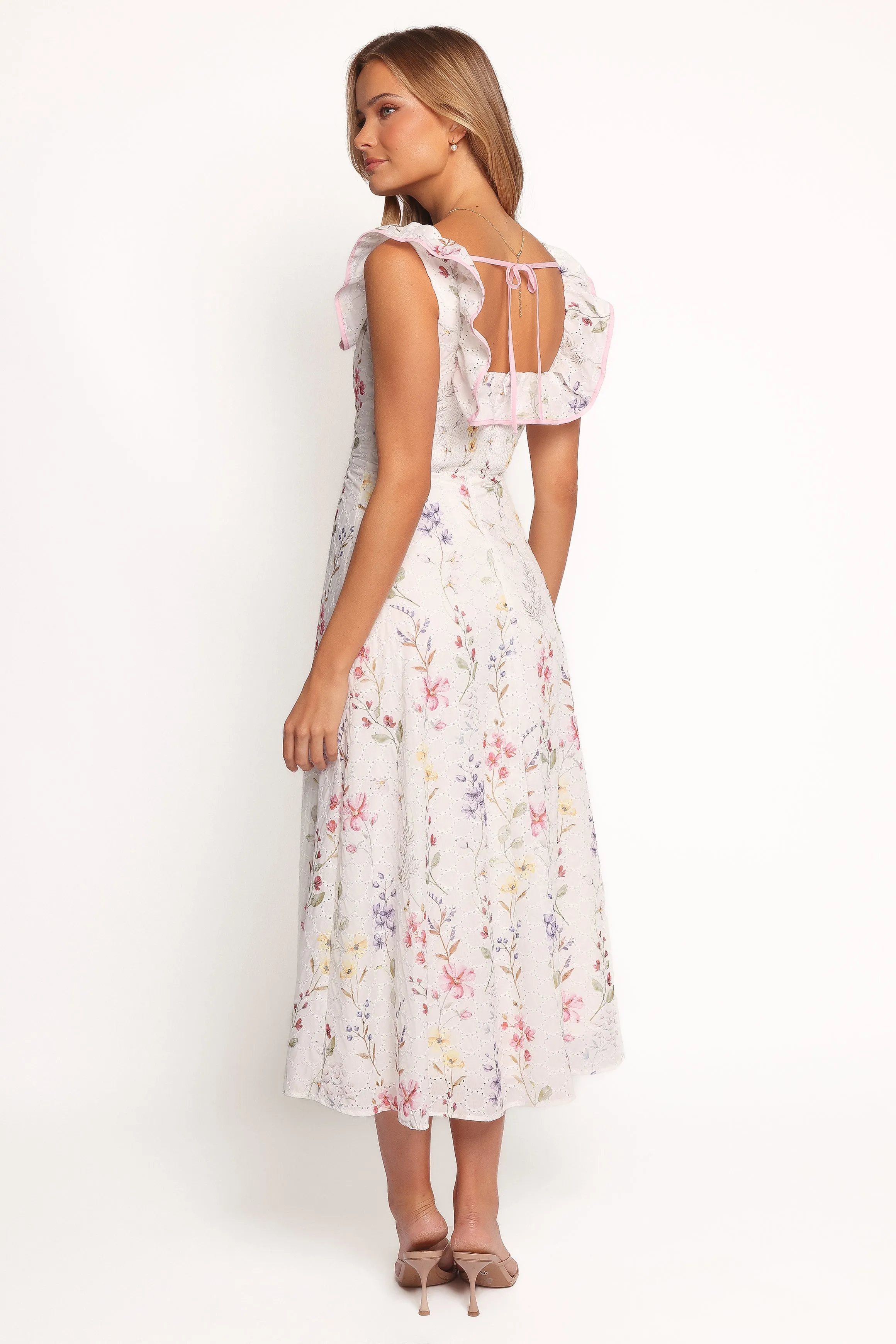 Lucille Maxi Dress - White Floral sold by Petal & Pup product image thumbnail 4