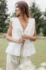 Athena Ruffle Top - White sold by Petal & Pup