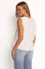 Athena Ruffle Top - White sold by Petal & Pup