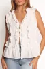 Athena Ruffle Top - White sold by Petal & Pup