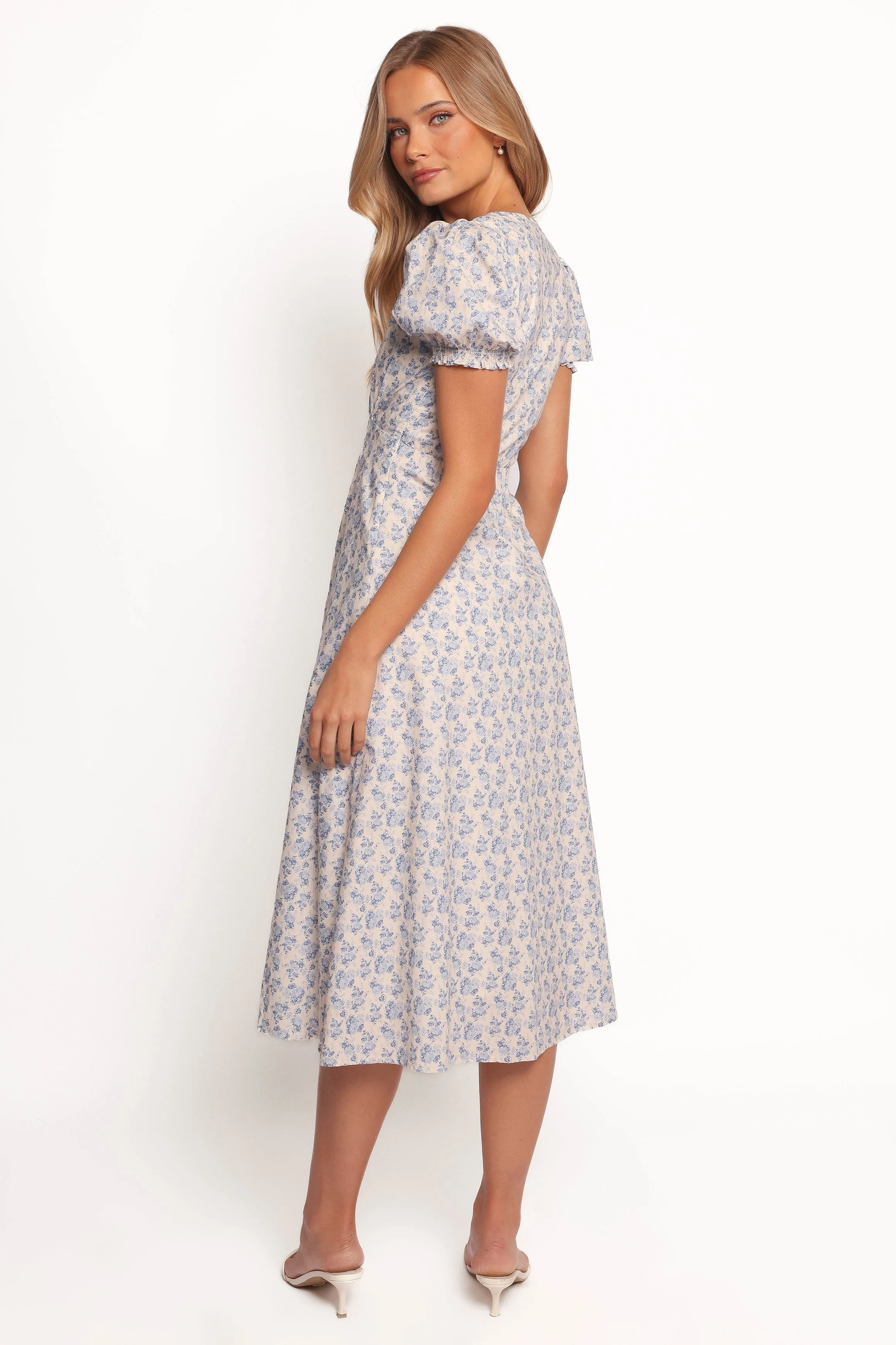 Logen Floral Midi Dress - Parisian Bloom sold by Petal & Pup product image thumbnail 5