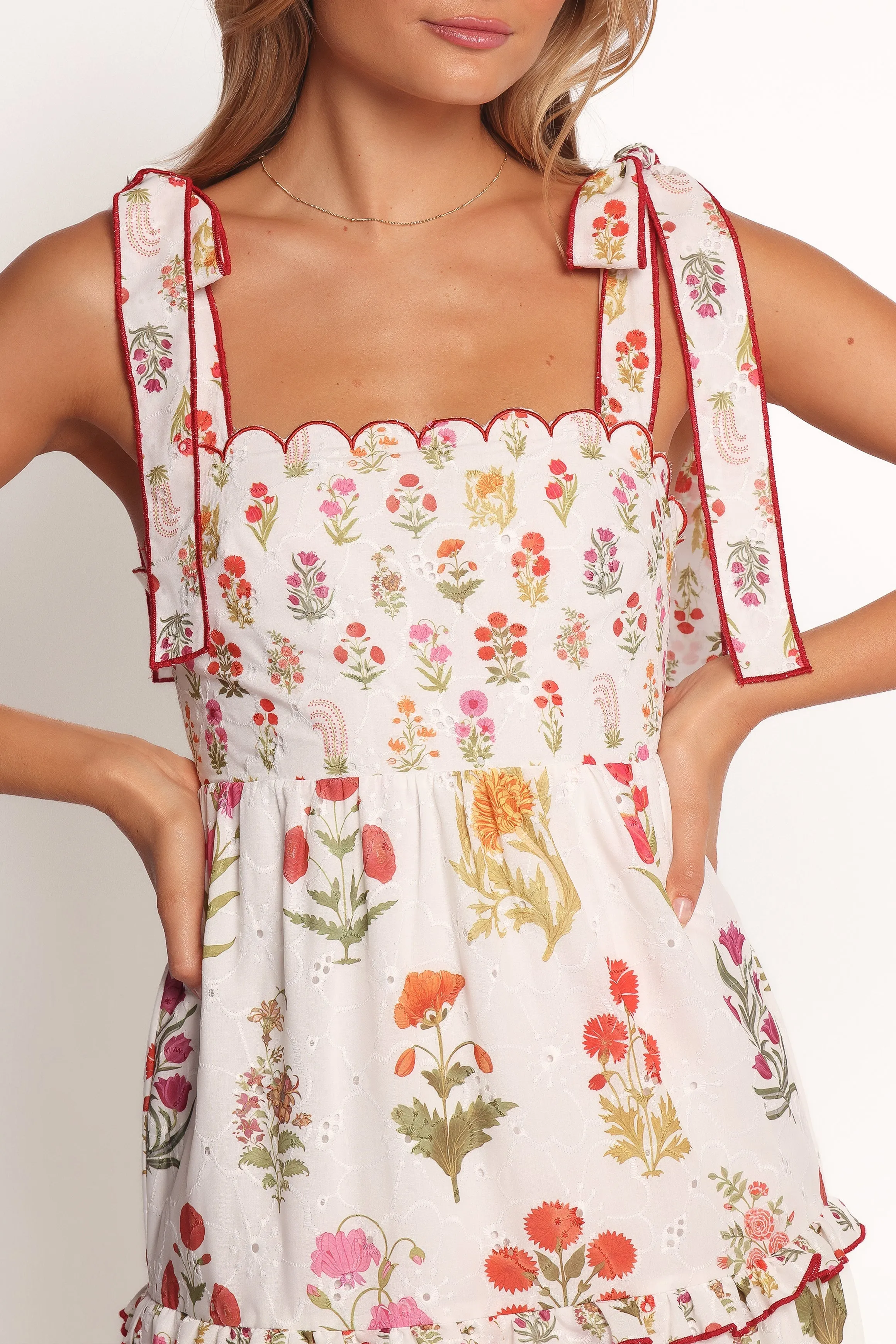 Aurelia Maxi Dress - White Floral sold by Petal & Pup product image thumbnail 3