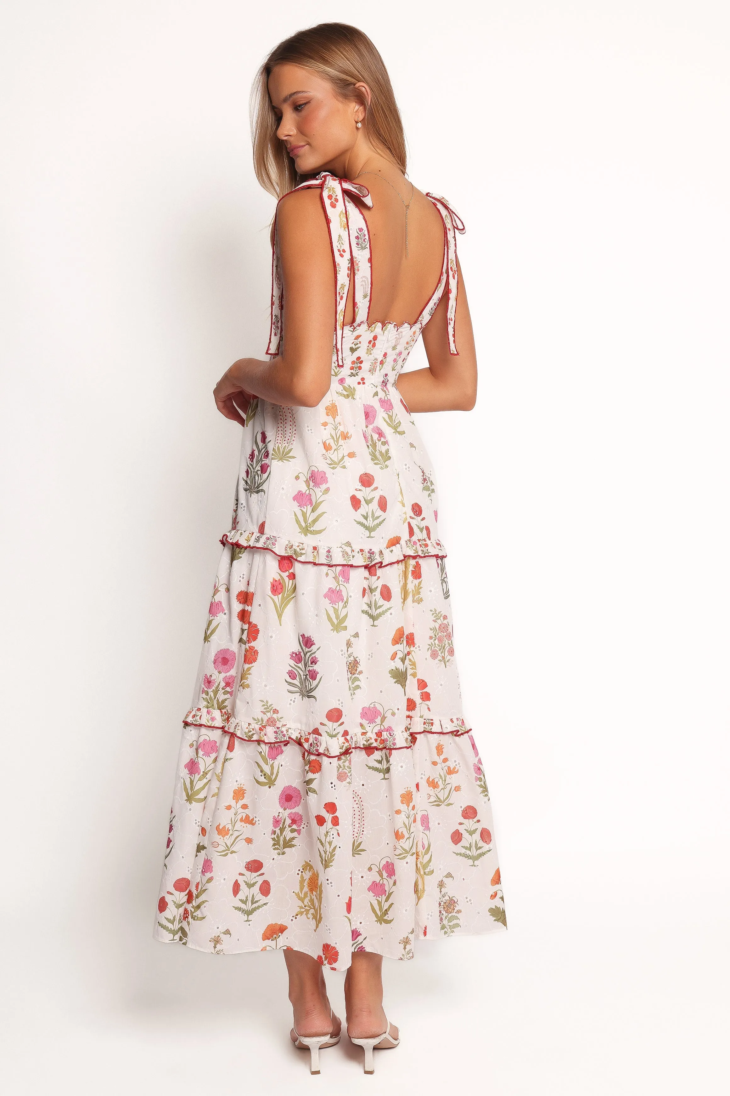 Aurelia Maxi Dress - White Floral sold by Petal & Pup product image thumbnail 4