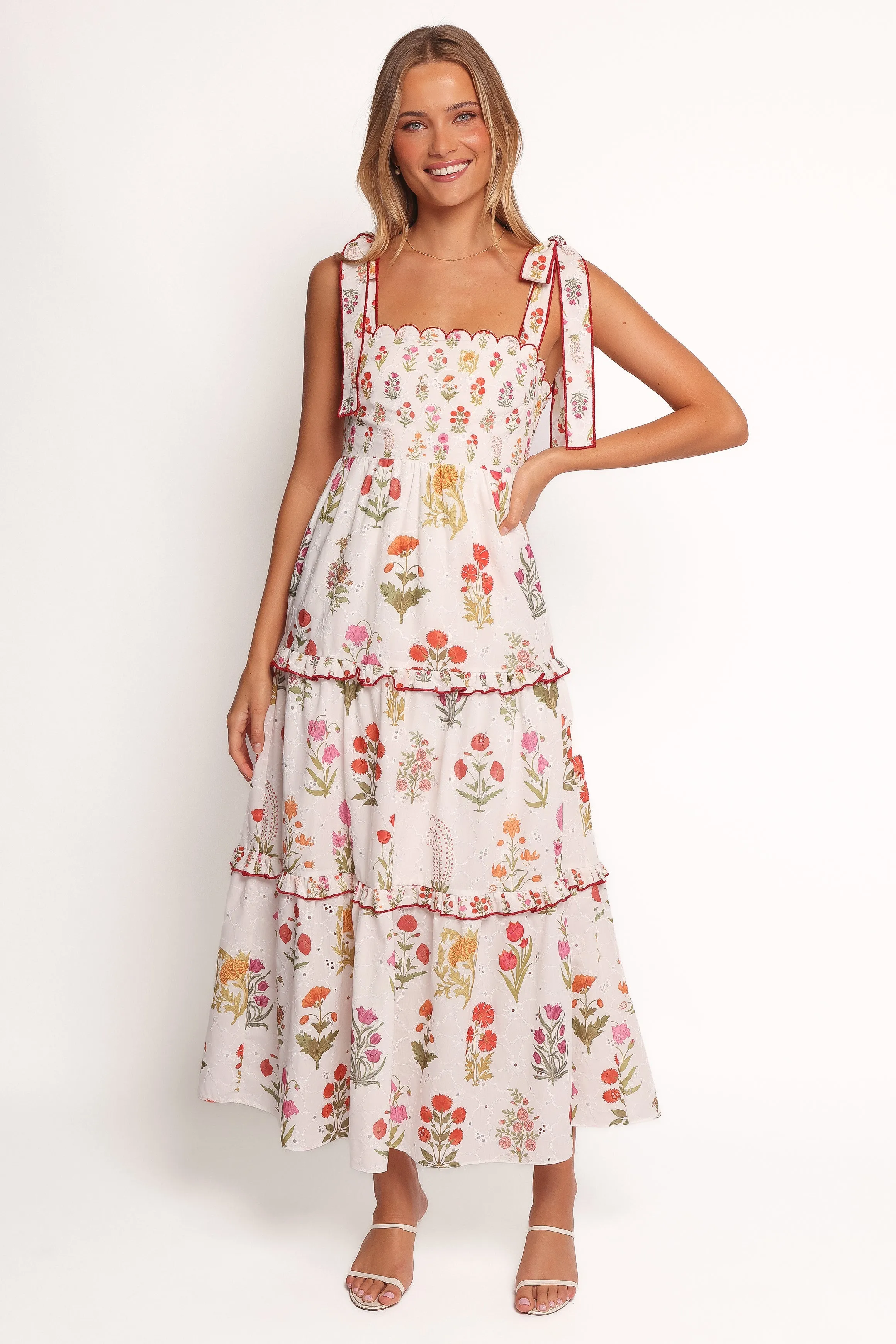 Aurelia Maxi Dress - White Floral sold by Petal & Pup product image thumbnail 2