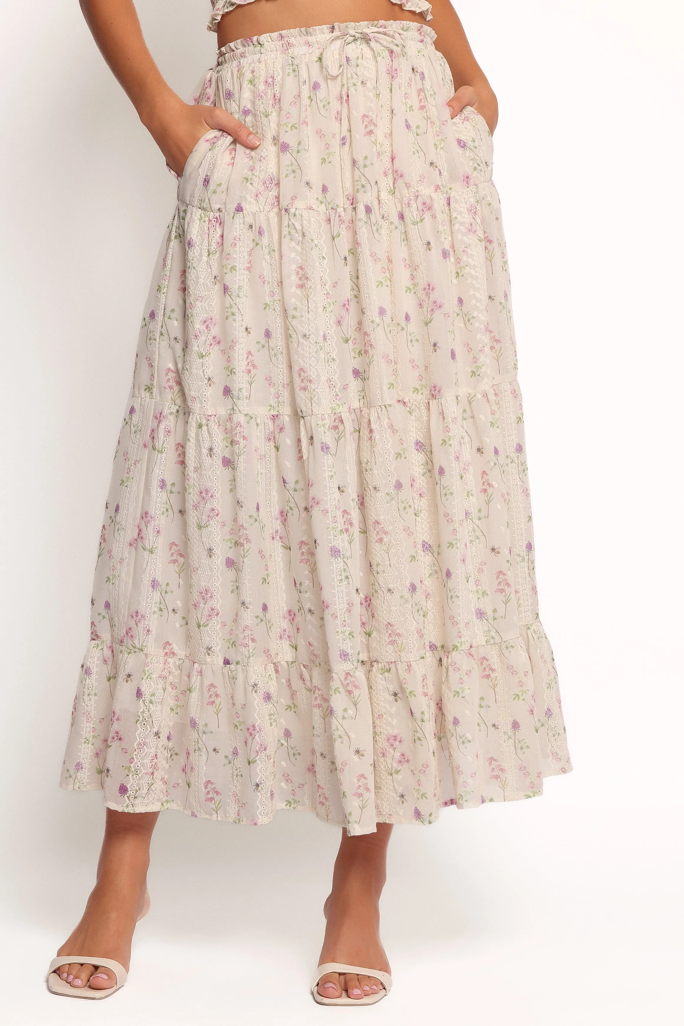 Amberlyn Maxi Skirt - Pink Floral sold by Petal & Pup product image thumbnail 2