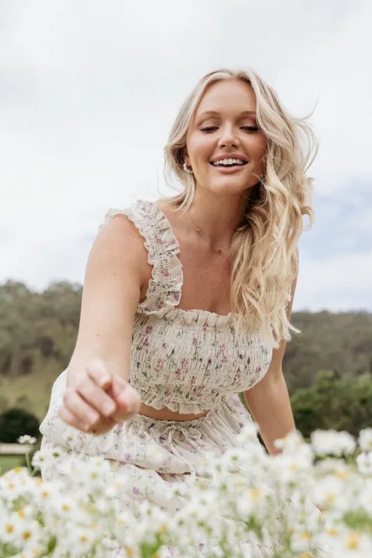 Amberlyn Sleeveless Top - Pink Floral sold by Petal & Pup