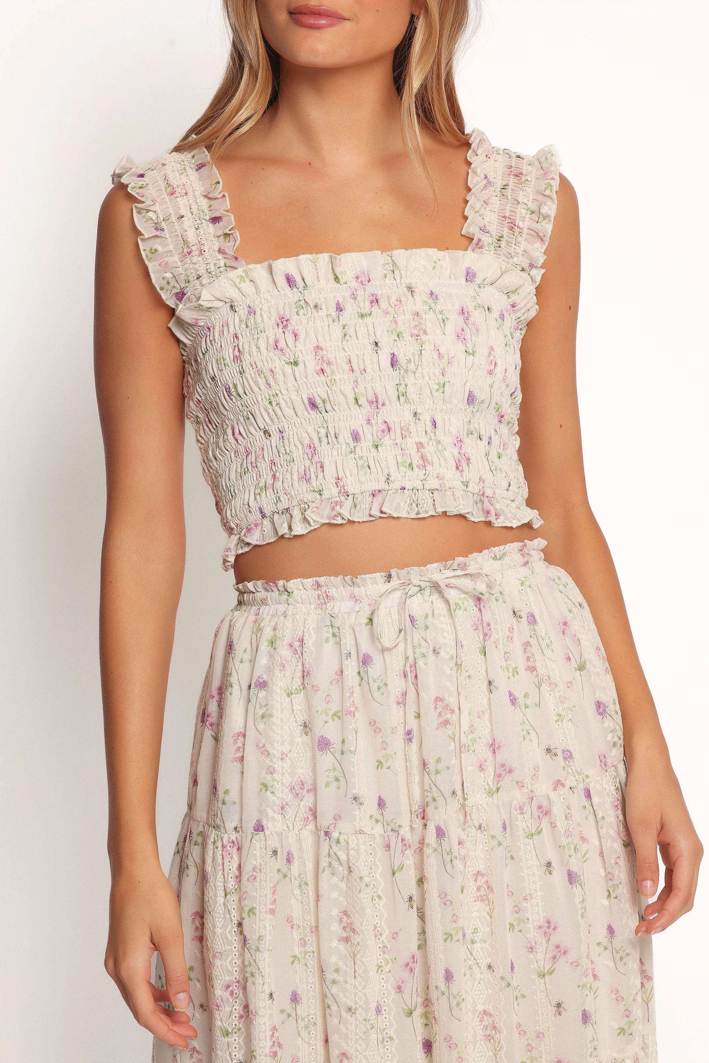 Amberlyn Sleeveless Top - Pink Floral sold by Petal & Pup product image thumbnail 2