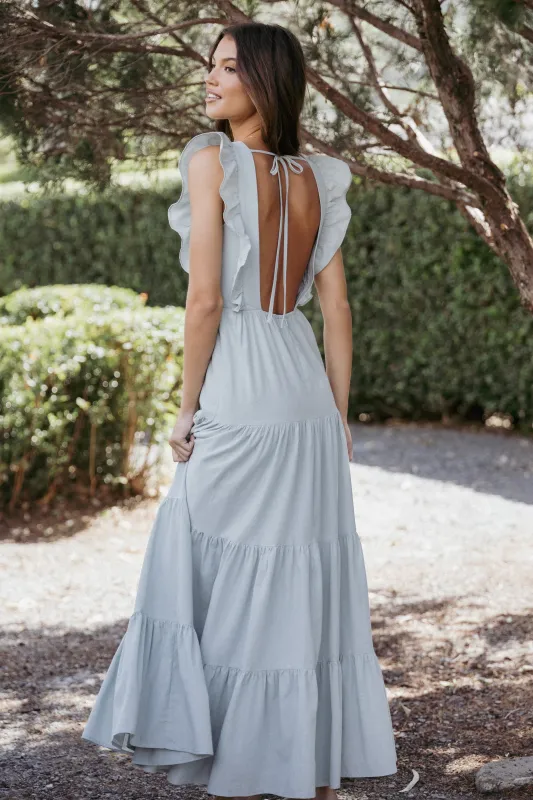 Lillian Maxi Dress - Pale Blue sold by Petal & Pup