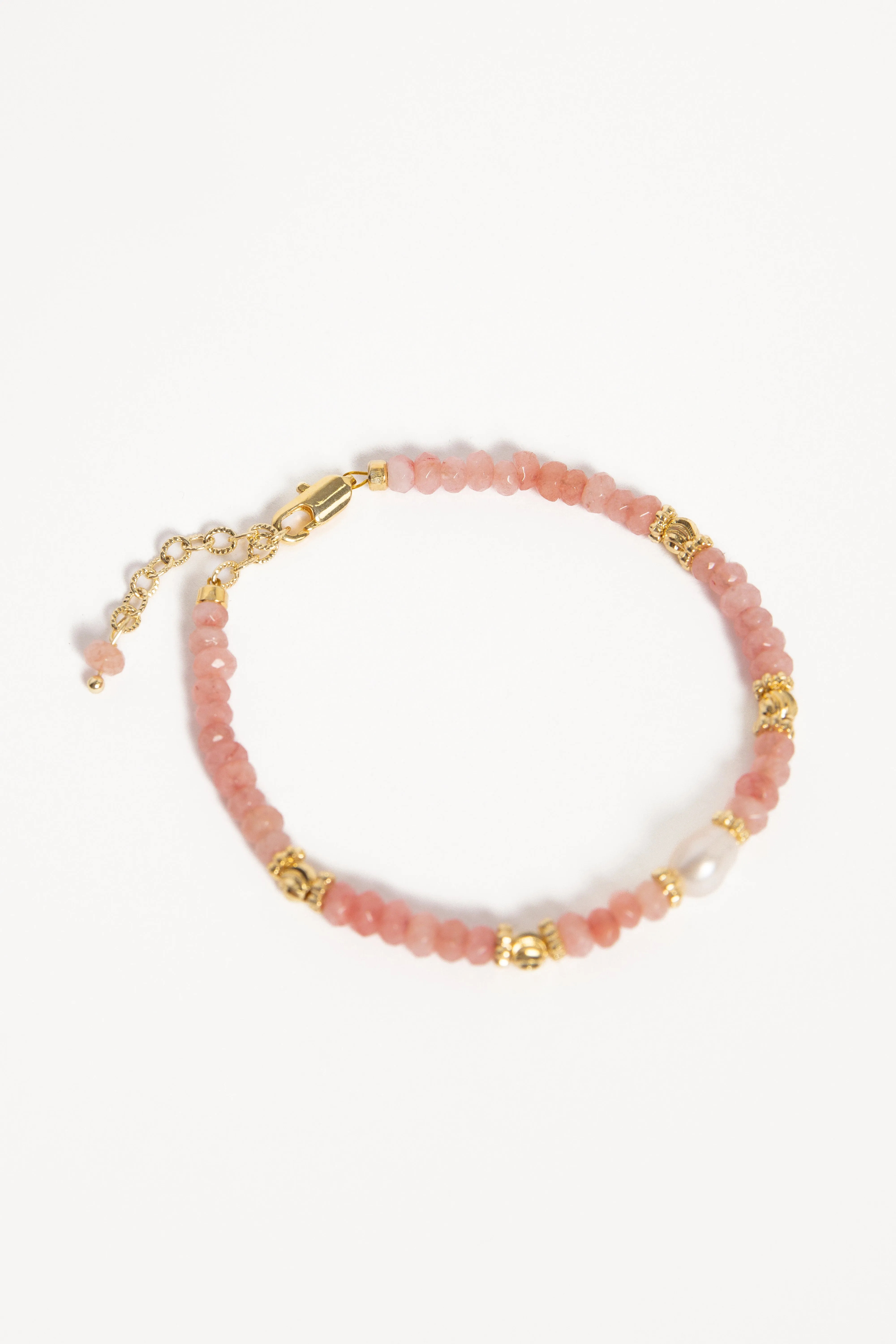 Jacqueline Bracelet - Pink sold by Petal & Pup