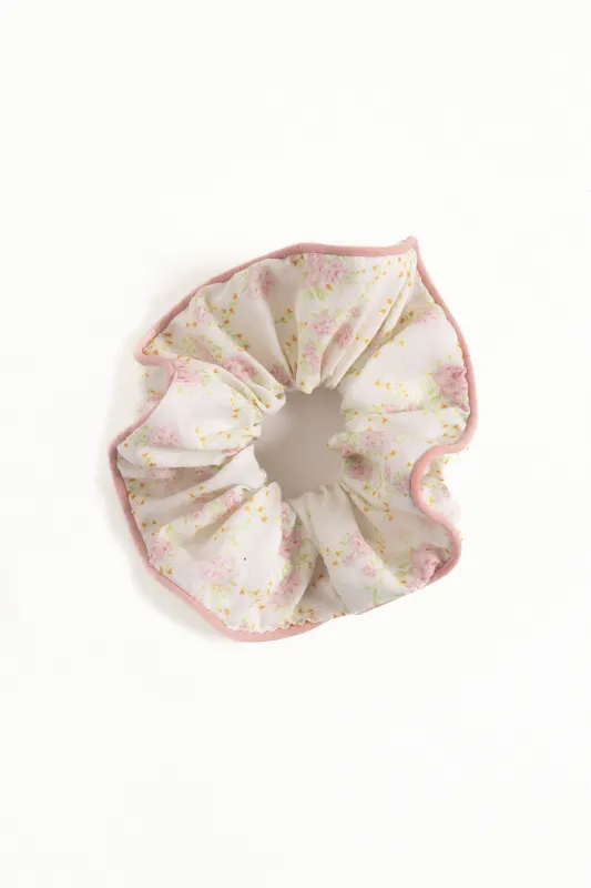 Amira Scrunchie - Pink Floral sold by Petal & Pup