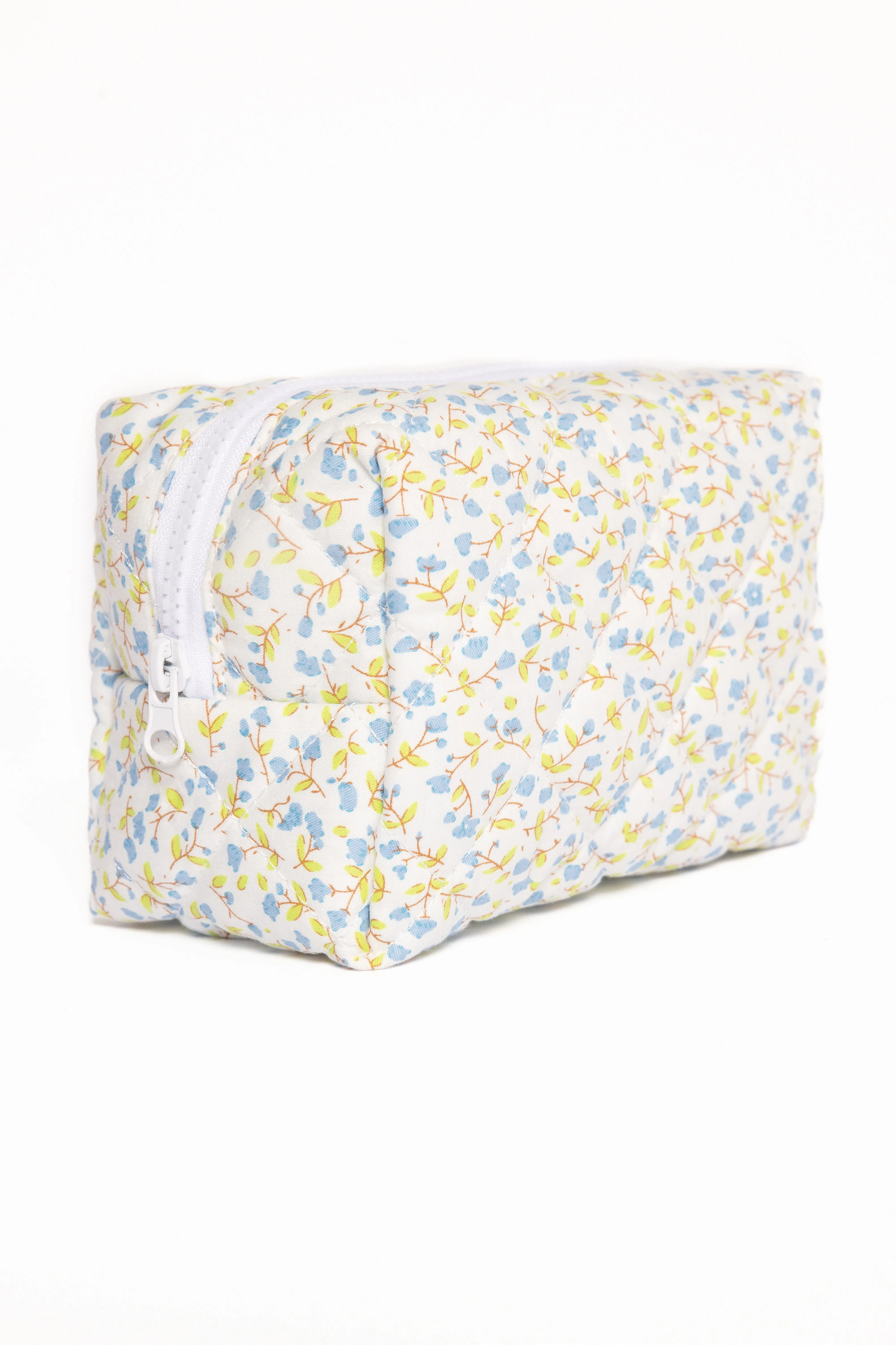Clementine Cosmetic Bag - Blue Floral sold by Petal & Pup