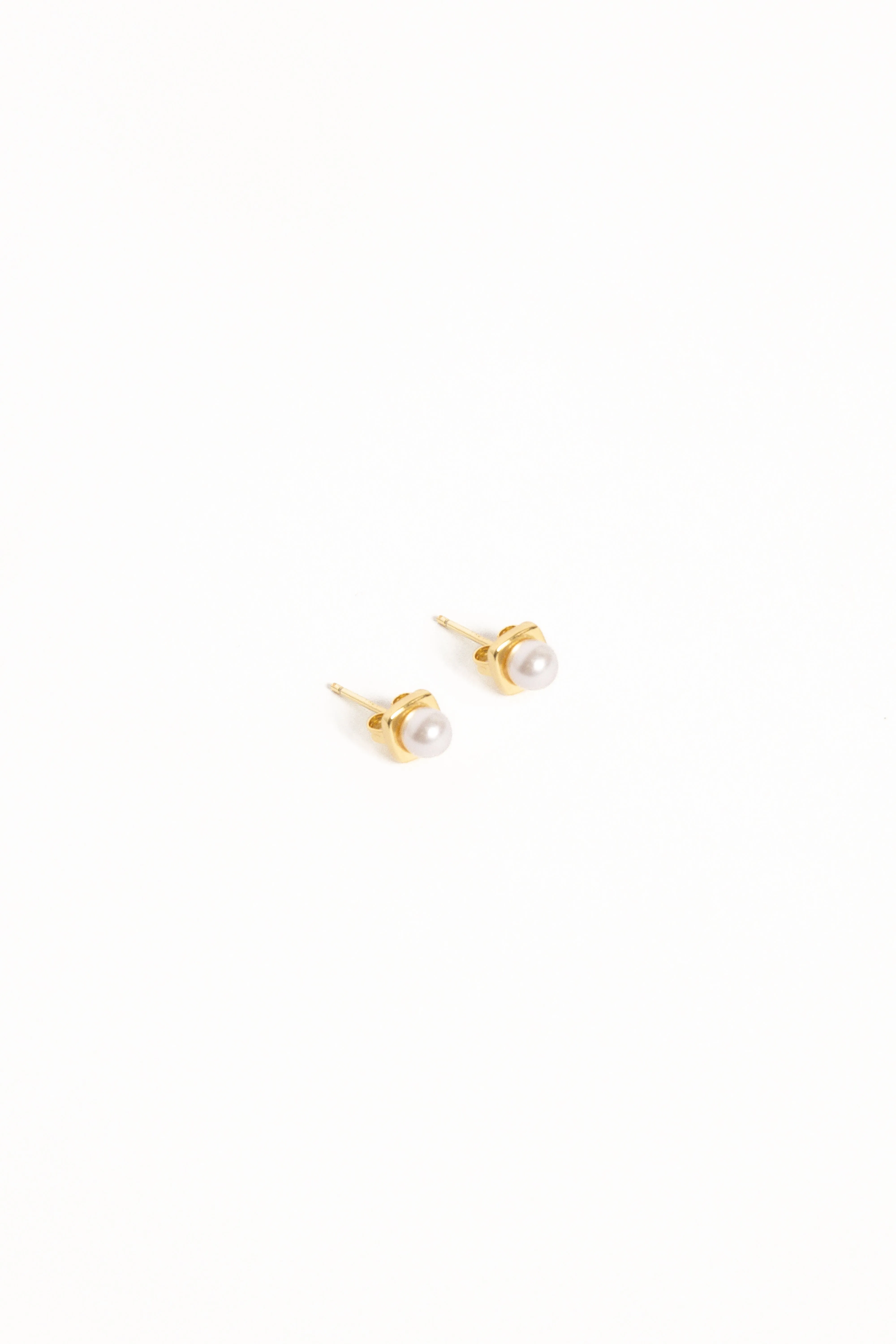 Helene Stud Earrings - Gold/Pearl sold by Petal & Pup product image thumbnail 2
