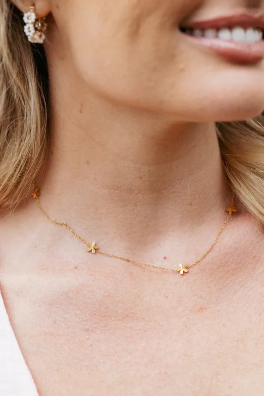 Imogen Necklace - Gold sold by Petal & Pup