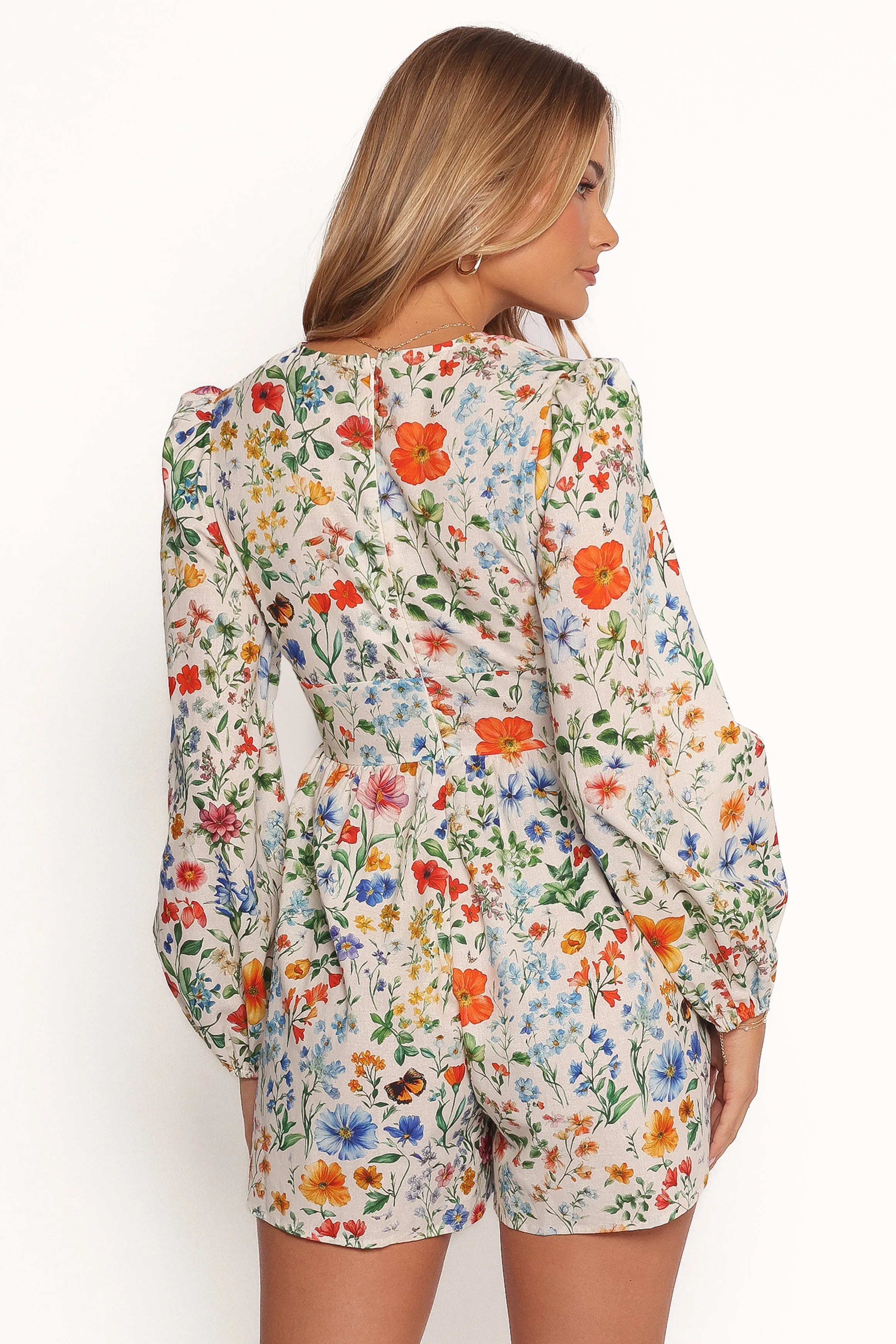 Irisa Long Sleeve Romper - Garden Floral sold by Petal & Pup product image thumbnail 4