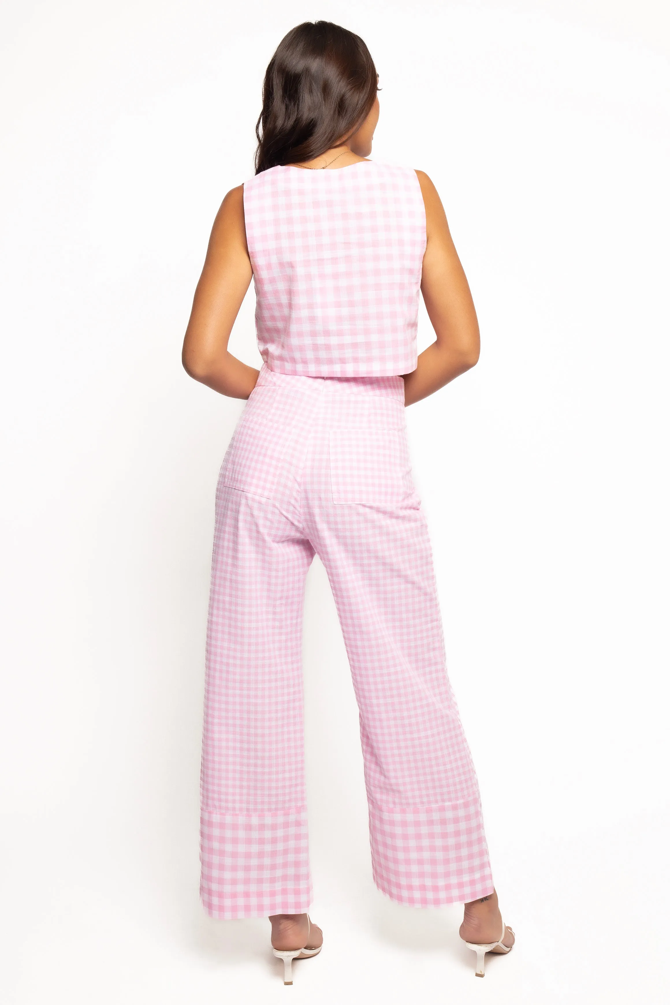 Devlin Cotton Pant - Pink Gingham sold by Petal & Pup product image thumbnail 3