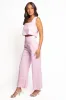 Devlin Cotton Pant - Pink Gingham sold by Petal & Pup