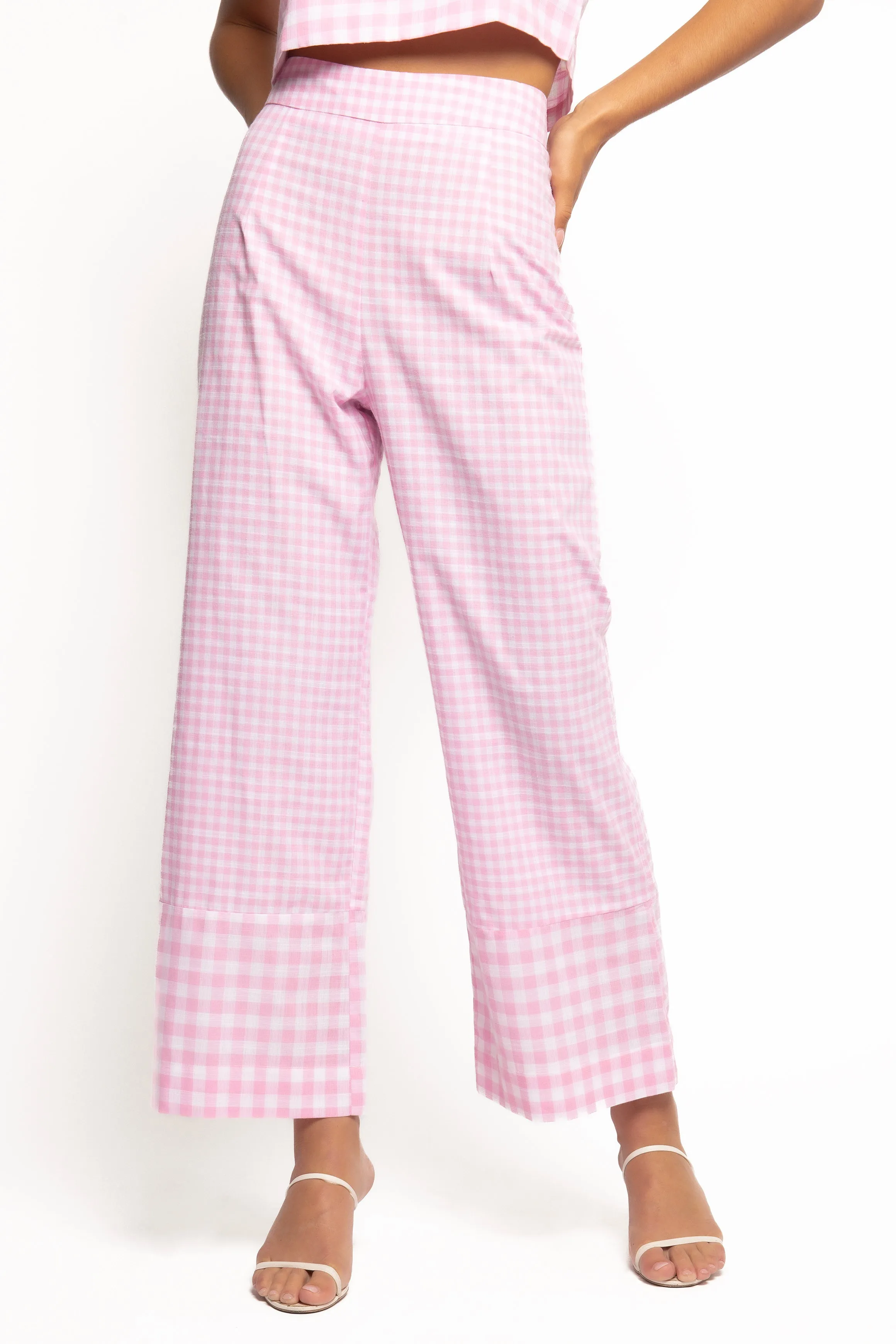 Devlin Cotton Pant - Pink Gingham sold by Petal & Pup product image thumbnail 5