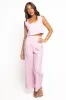 Devlin Cotton Pant - Pink Gingham sold by Petal & Pup