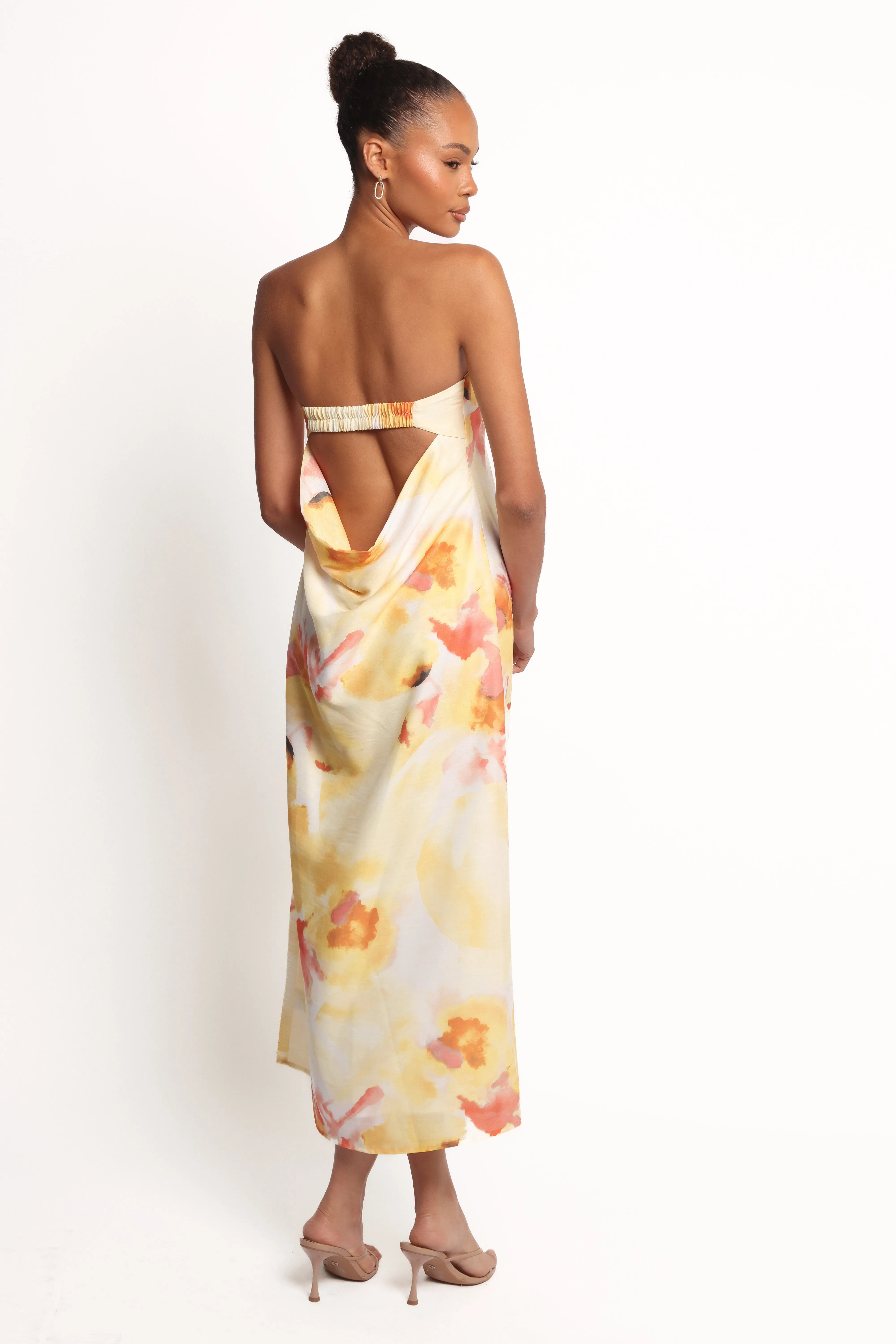 Hydra Maxi Dress - Yellow Floral sold by Petal & Pup