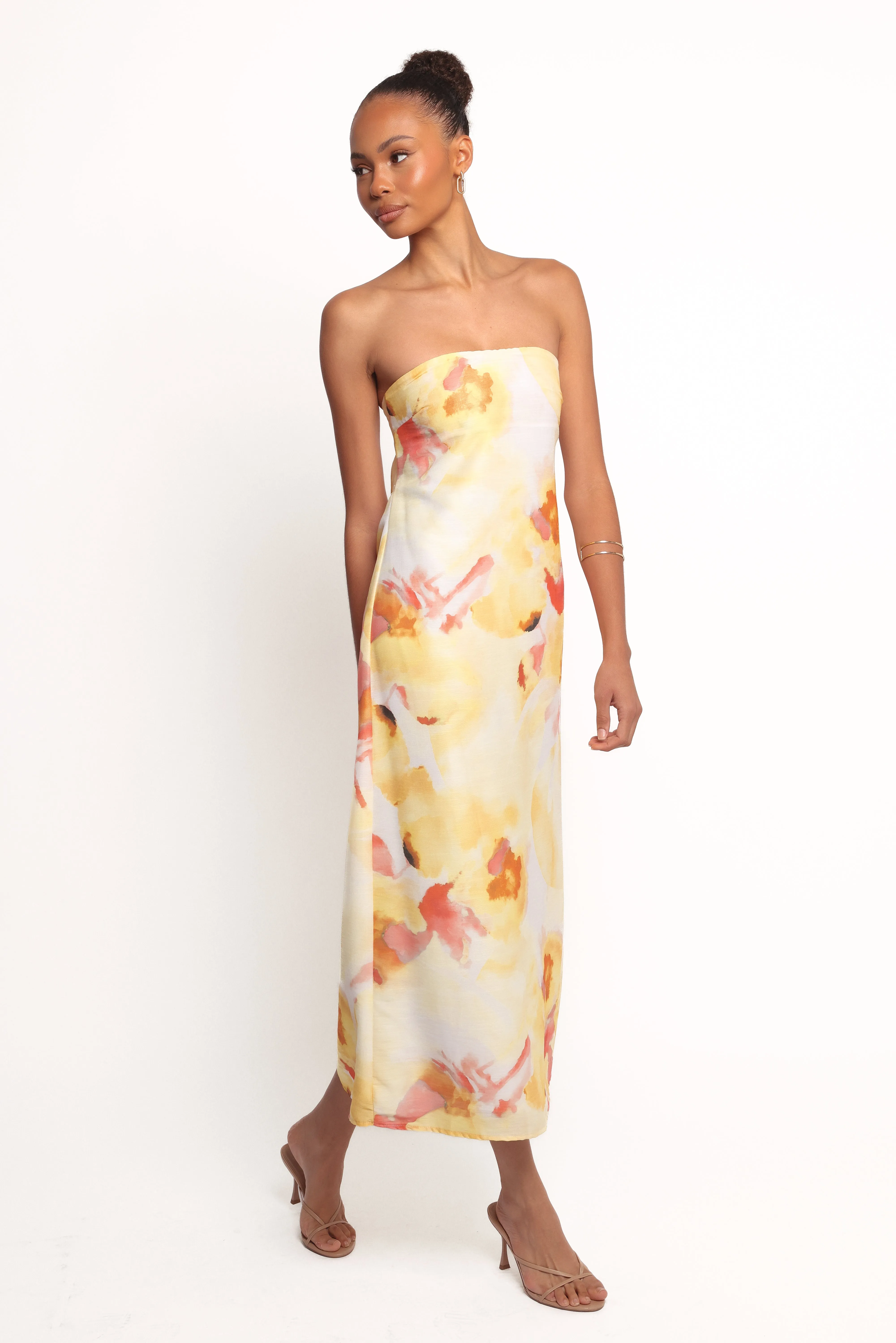 Hydra Maxi Dress - Yellow Floral sold by Petal & Pup product image thumbnail 3