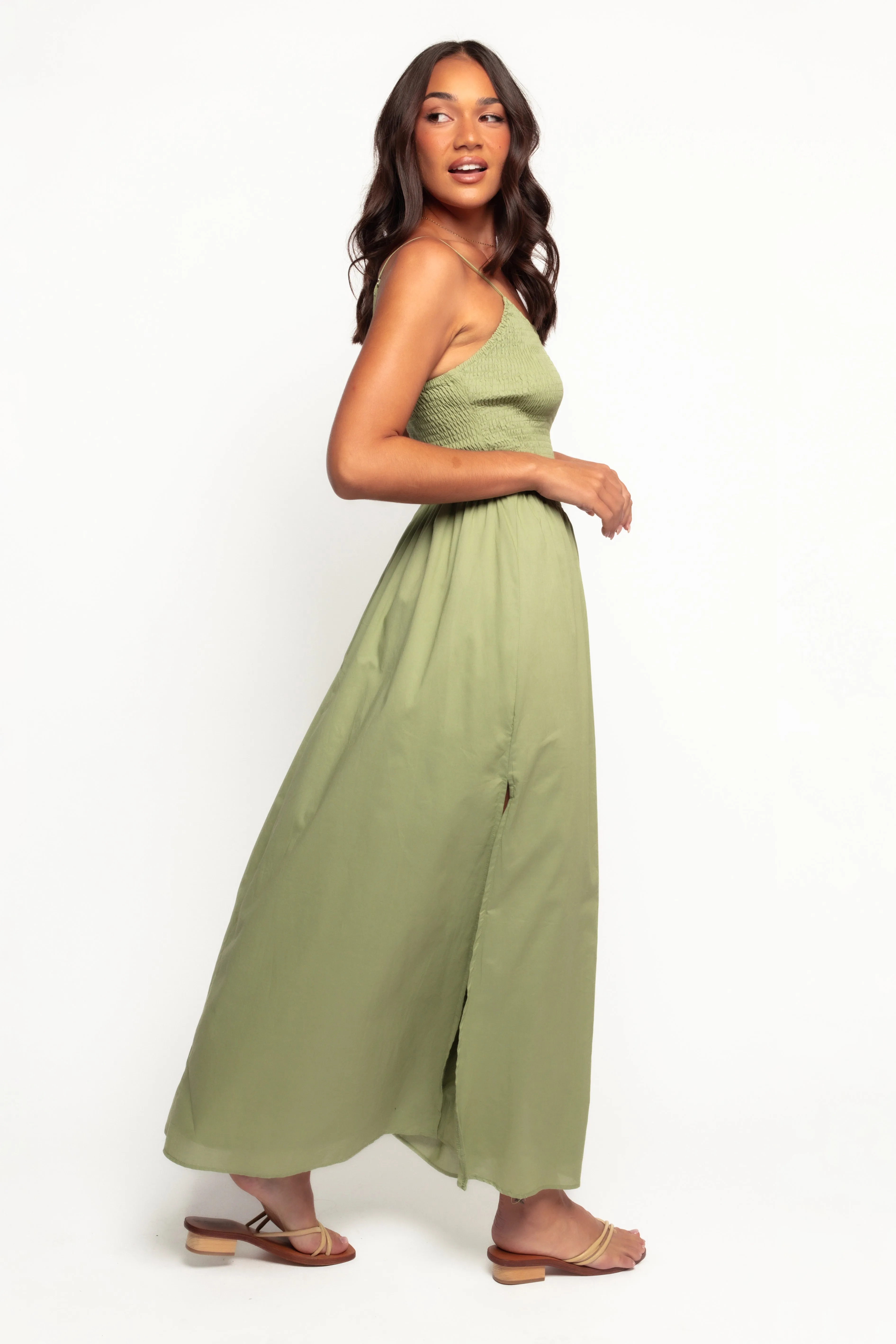 Cagnes Maxi Dress - Olive sold by Petal & Pup product image thumbnail 4