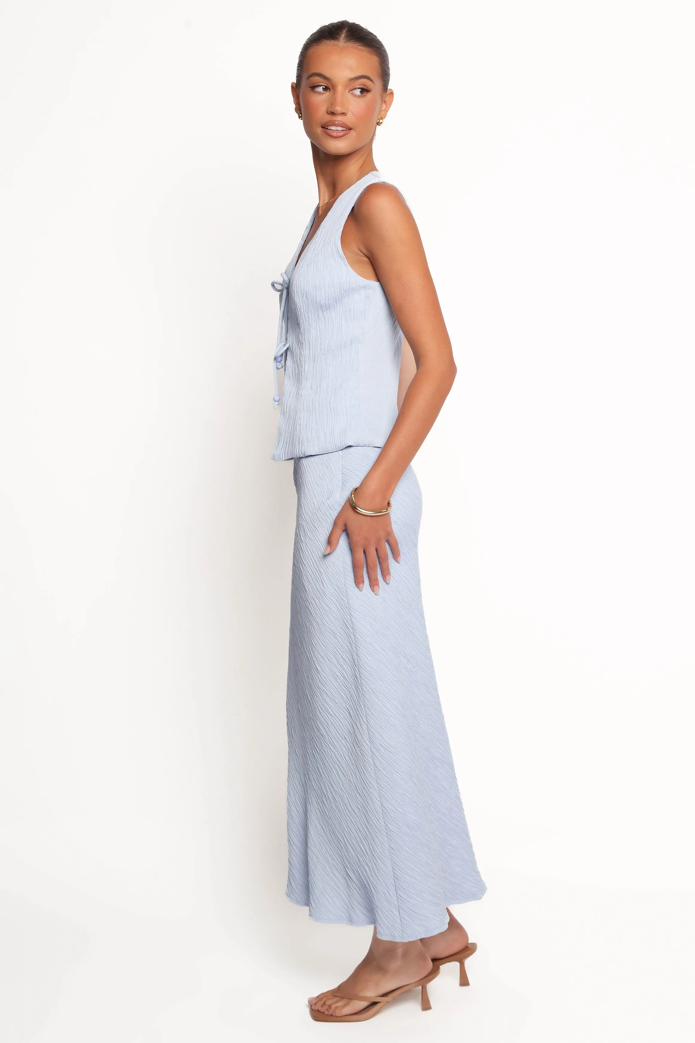 Ysolde Bow Detail Skirt Set - Light Blue sold by Petal & Pup product image thumbnail 3