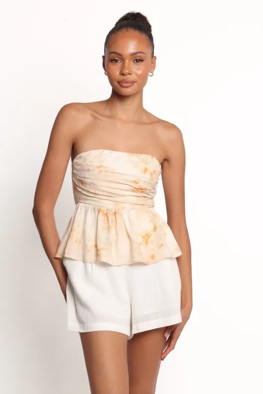 Maia Strapless Top - Floral made by Petal & Pup
