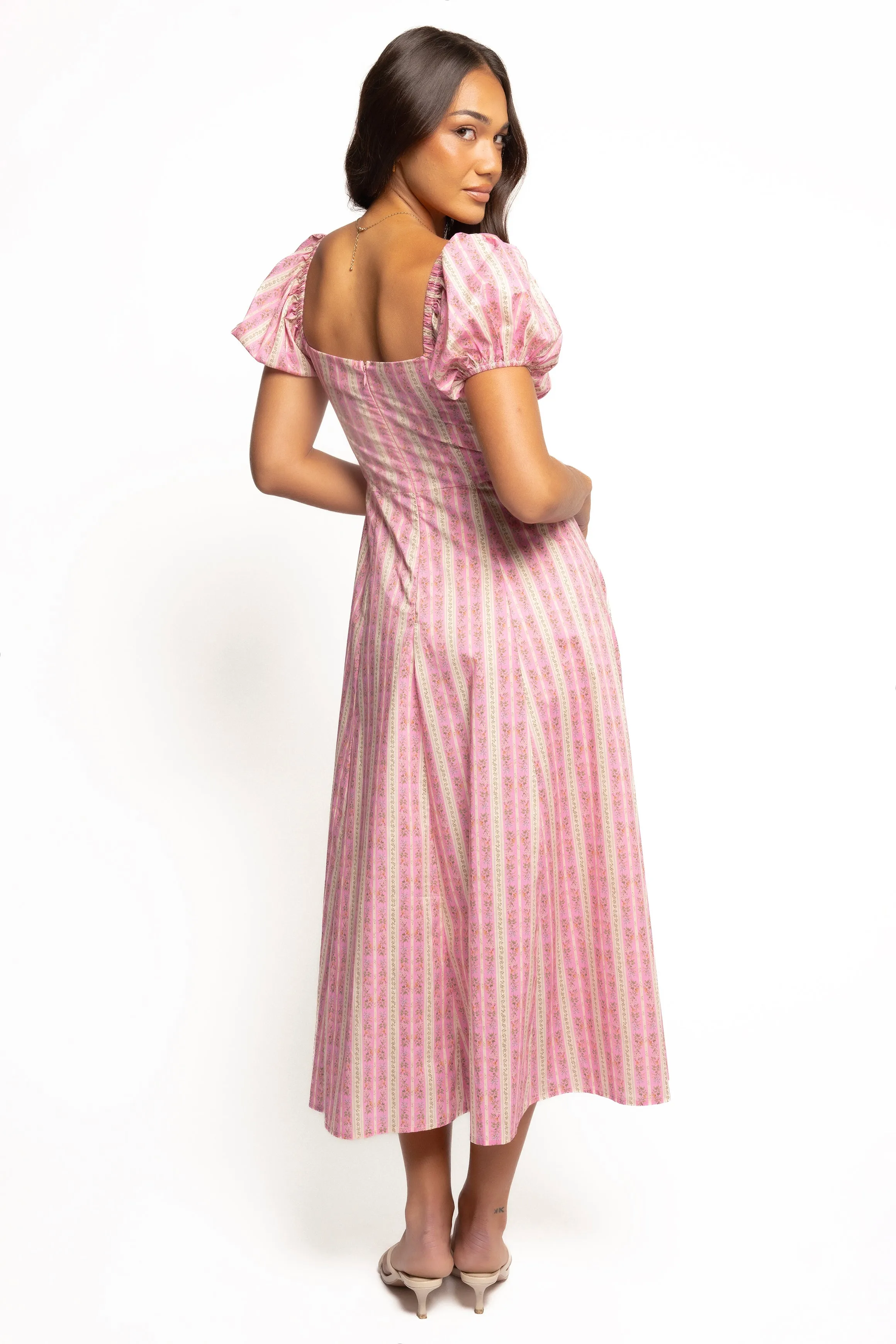 Amethyst Midi Dress - Pink sold by Petal & Pup product image thumbnail 3